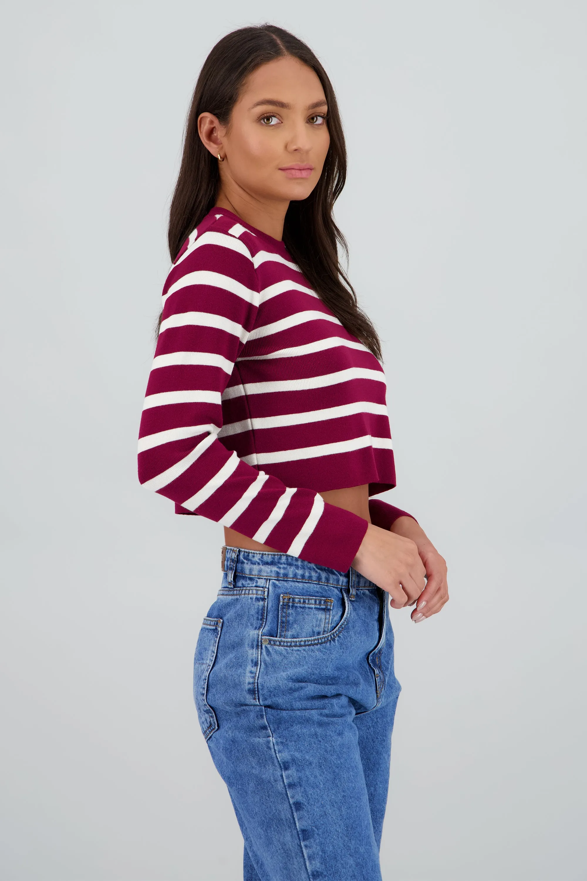 Sueter rayas crop sold by Shasa product image thumbnail 3