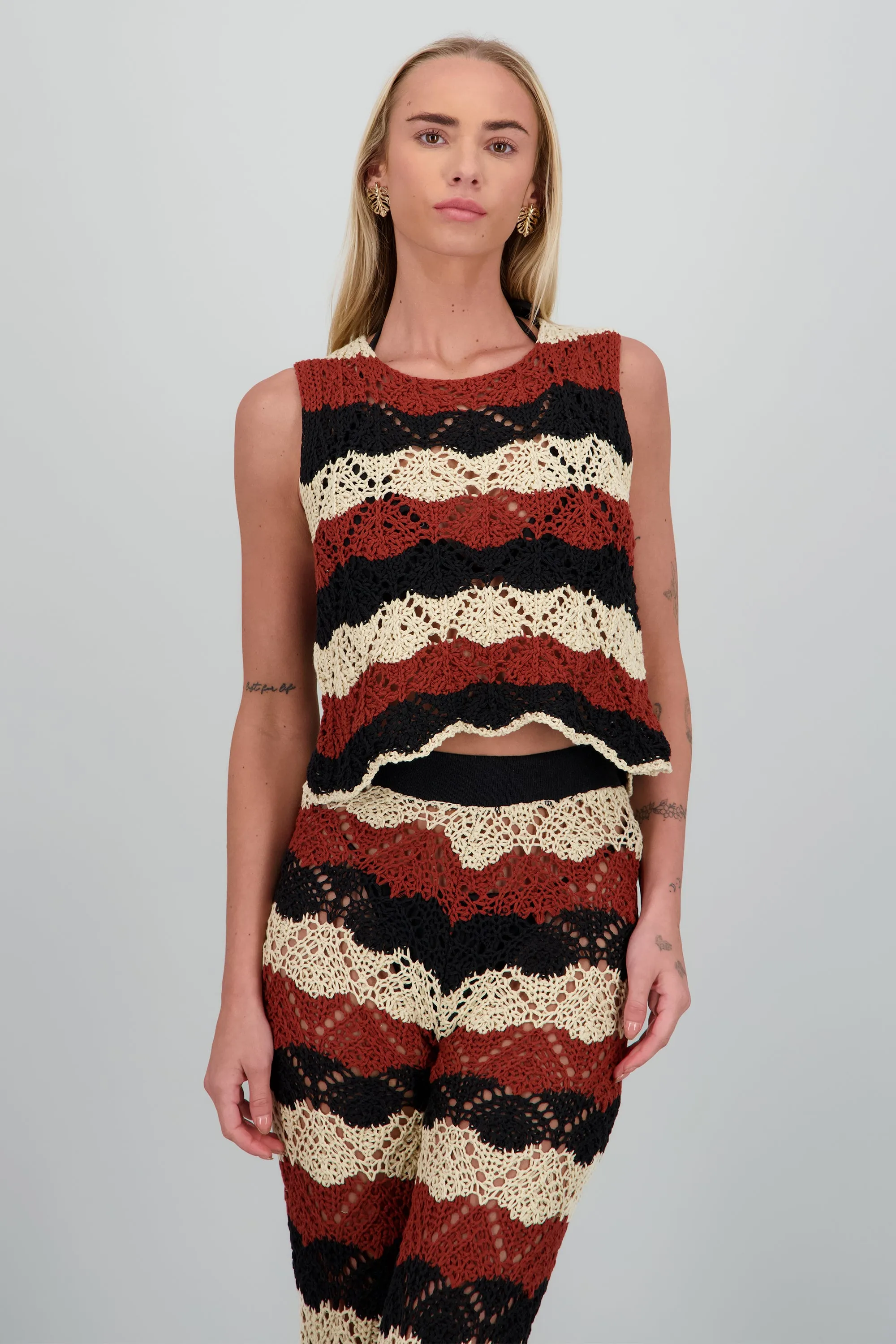 Top tejido rayas sold by Shasa