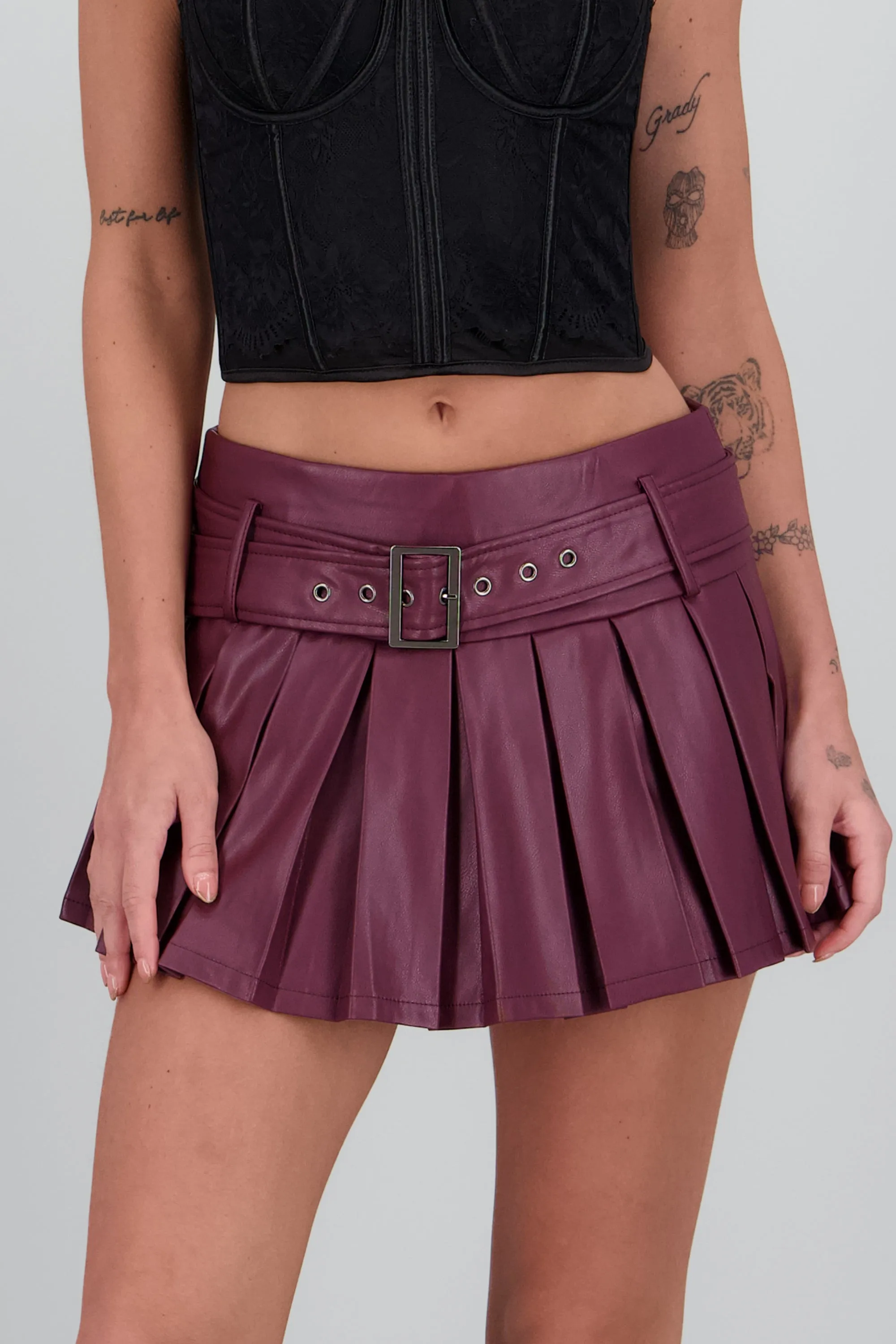 Falda tableada con cinturon sold by Shasa product image thumbnail 5