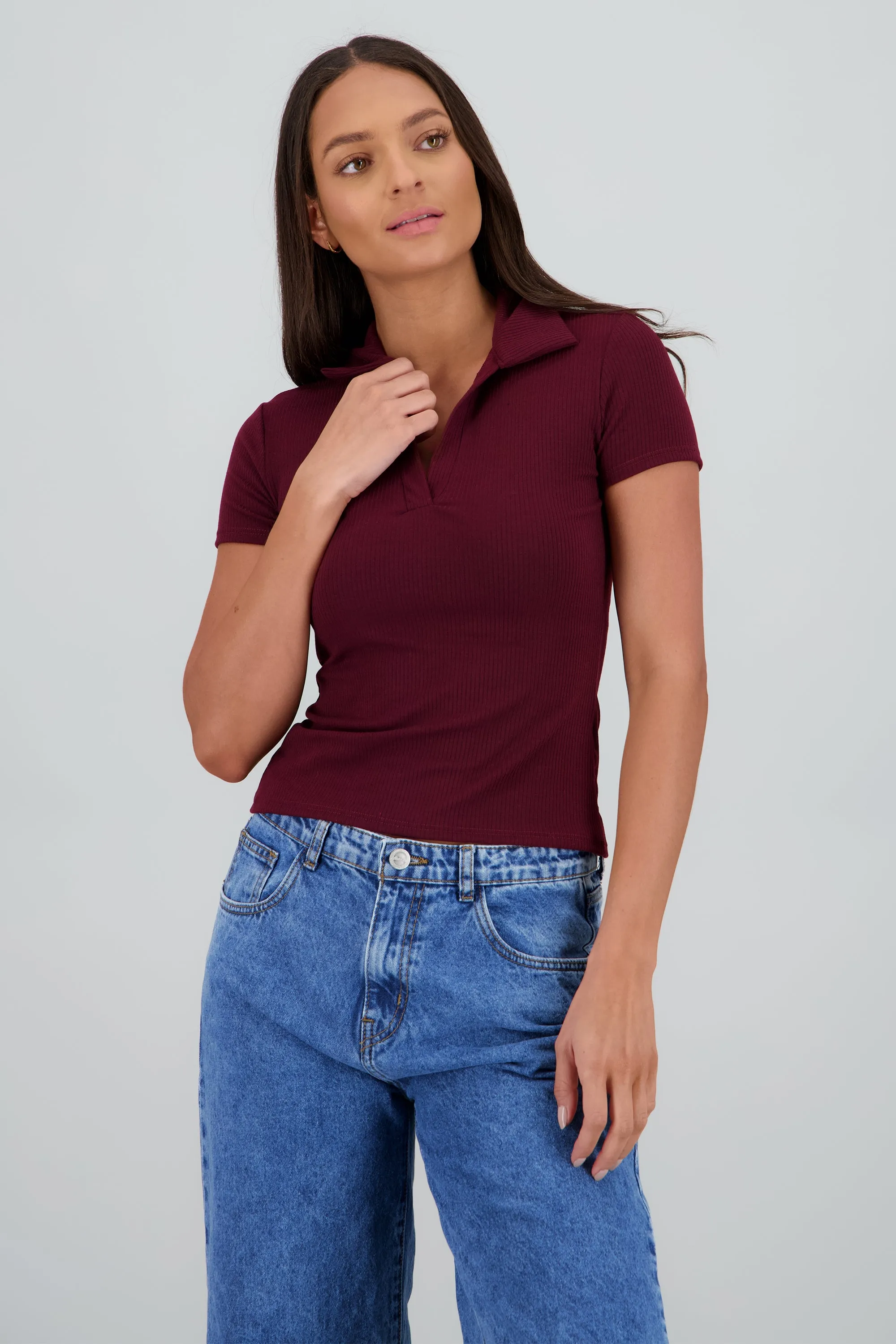 Playera cuello polo manga corta sold by Shasa