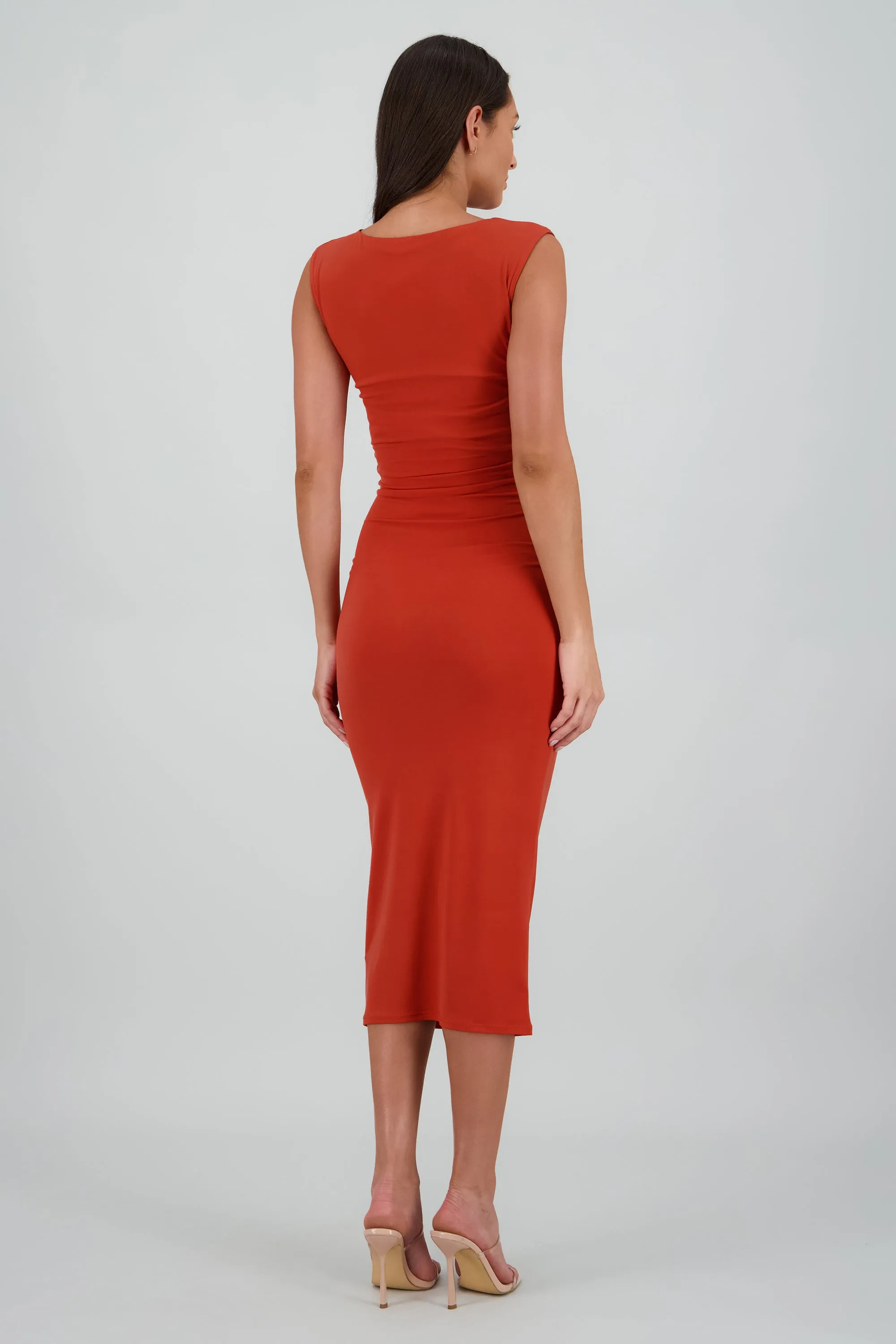 Vestido drapeado sin mangas sold by Shasa product image thumbnail 4