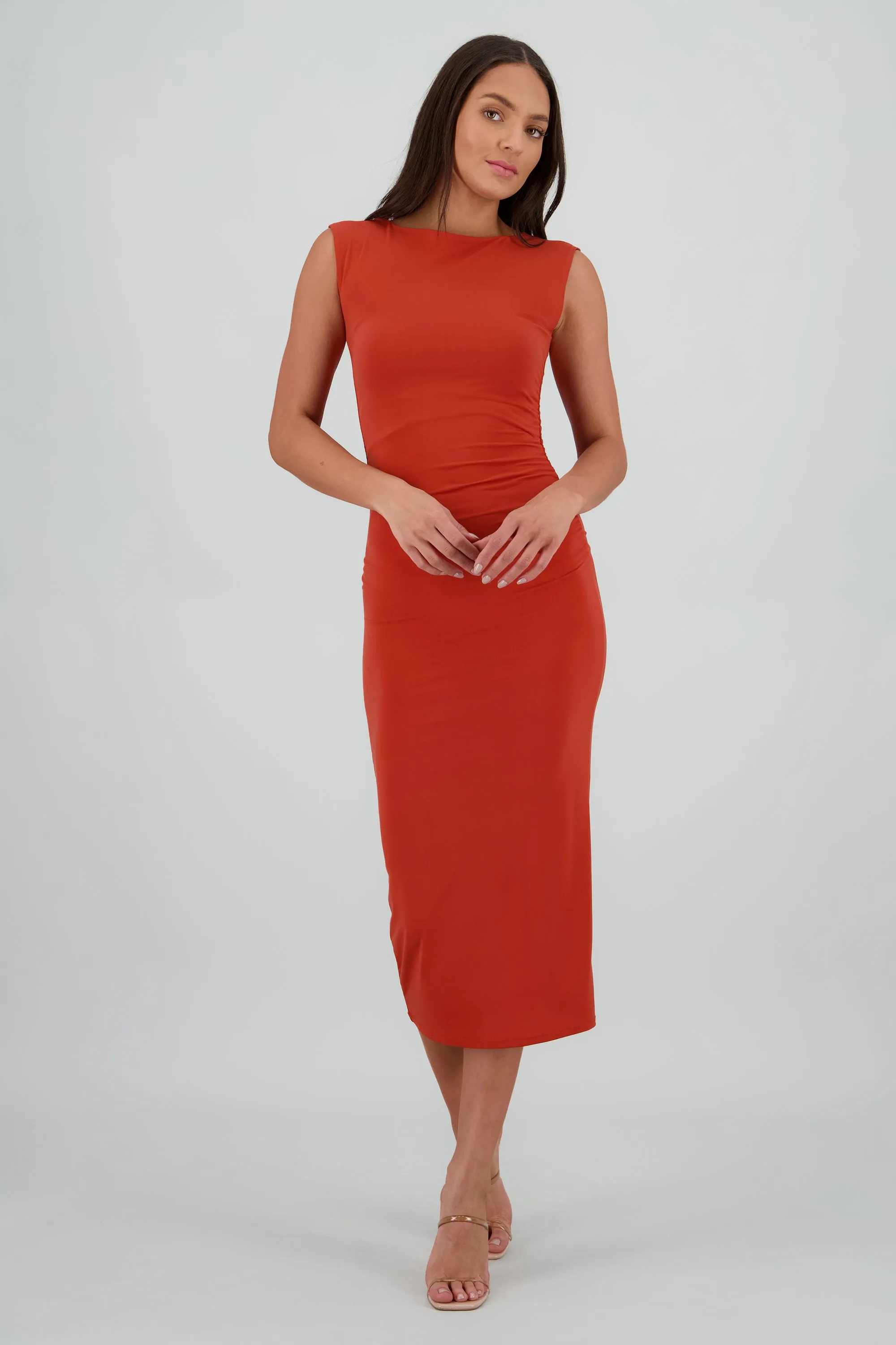 Vestido drapeado sin mangas sold by Shasa product image thumbnail 2