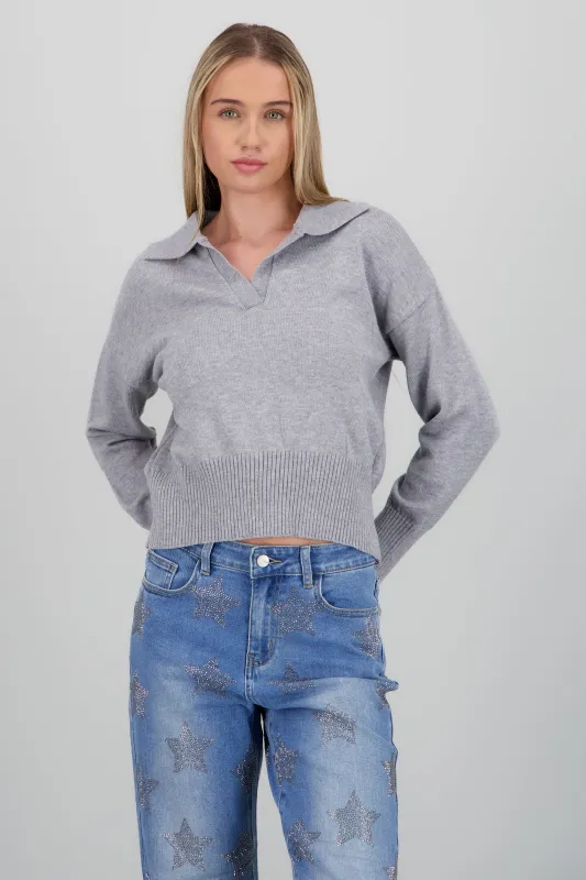 Sueter cuello polo liso sold by Shasa