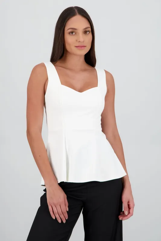 Top tirantes escote cuadro peplum sold by Shasa