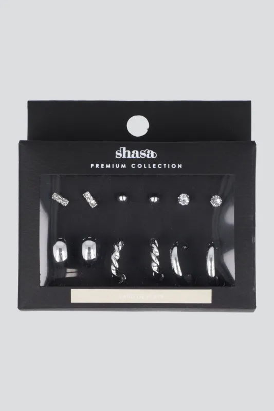 6 PR ARRACADAS TWIST PQ sold by Shasa