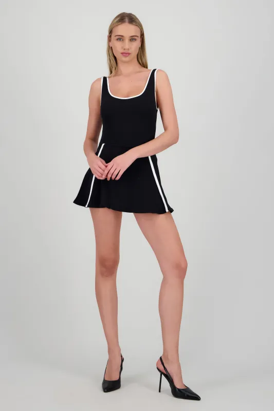 Vestido detalle lineas contraste sold by Shasa