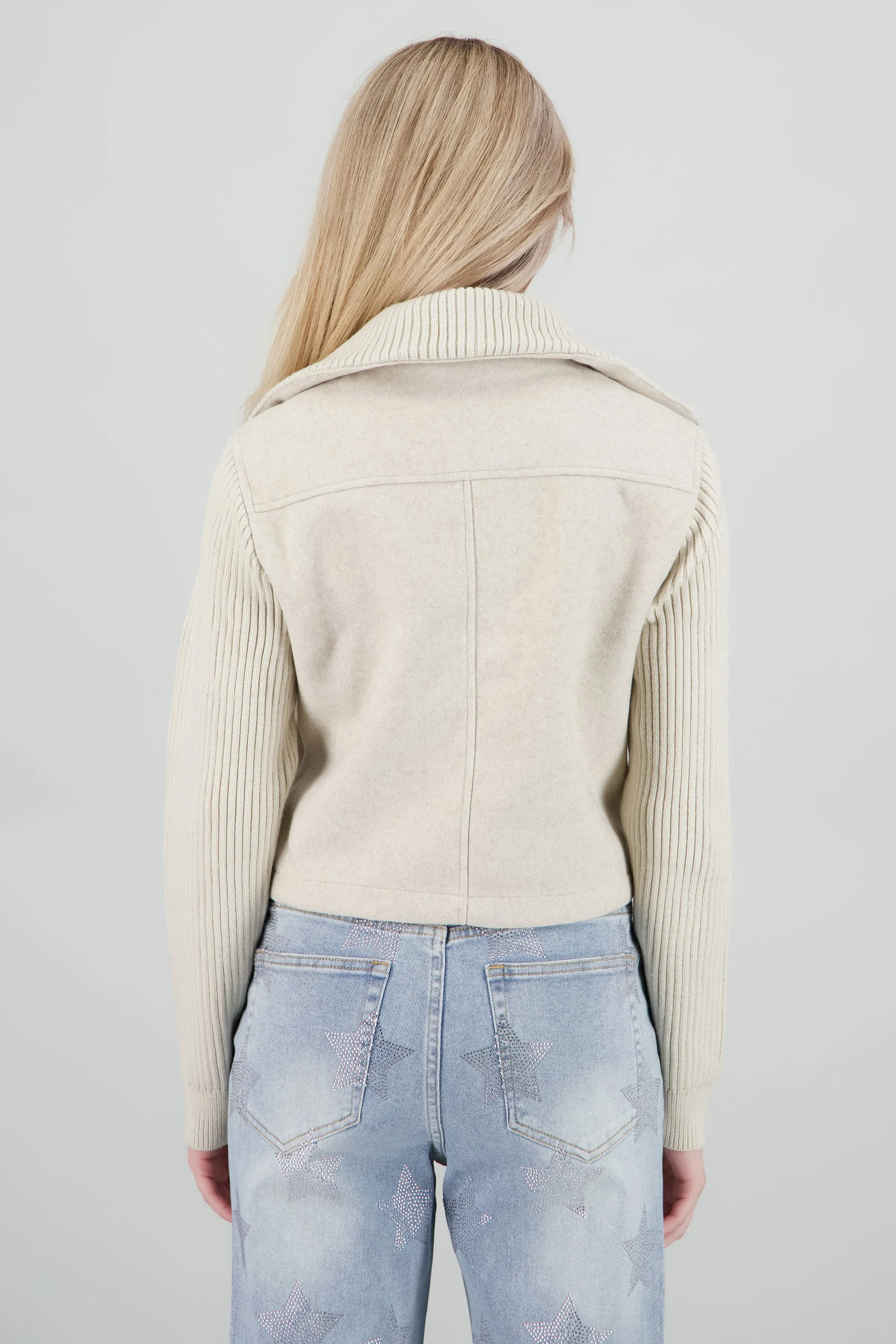 Light jacket contraste tejido de punto sold by Shasa product image thumbnail 4