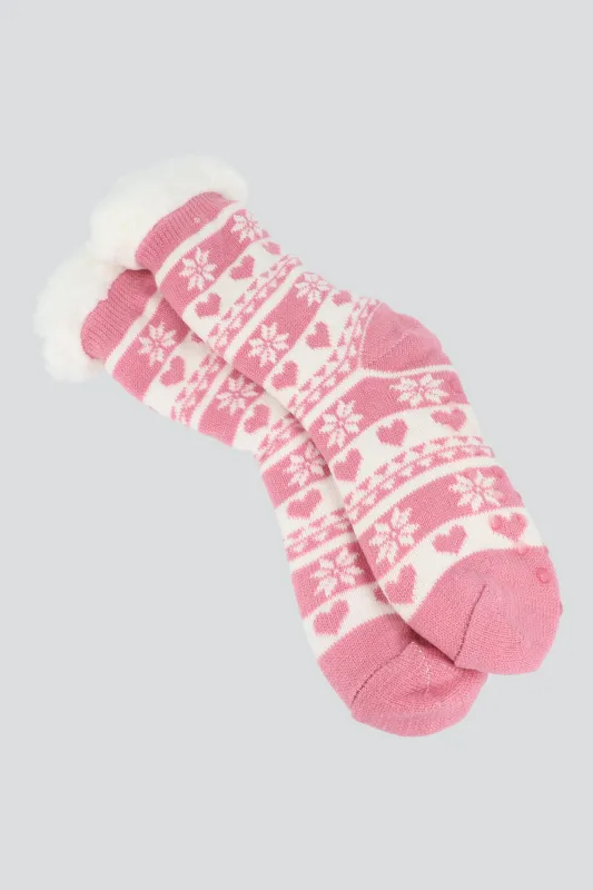 Calcetines de invierno  navideña corazones sold by Shasa