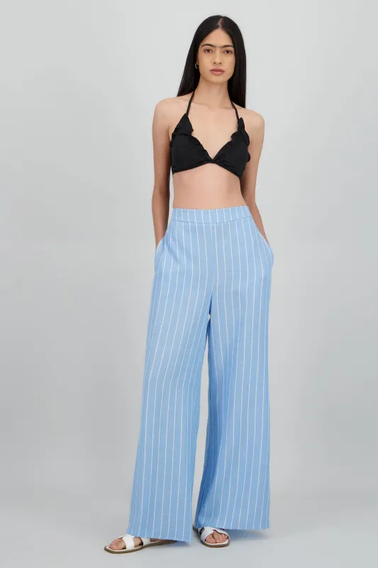 Pantalon amplio detalle rayas sold by Shasa