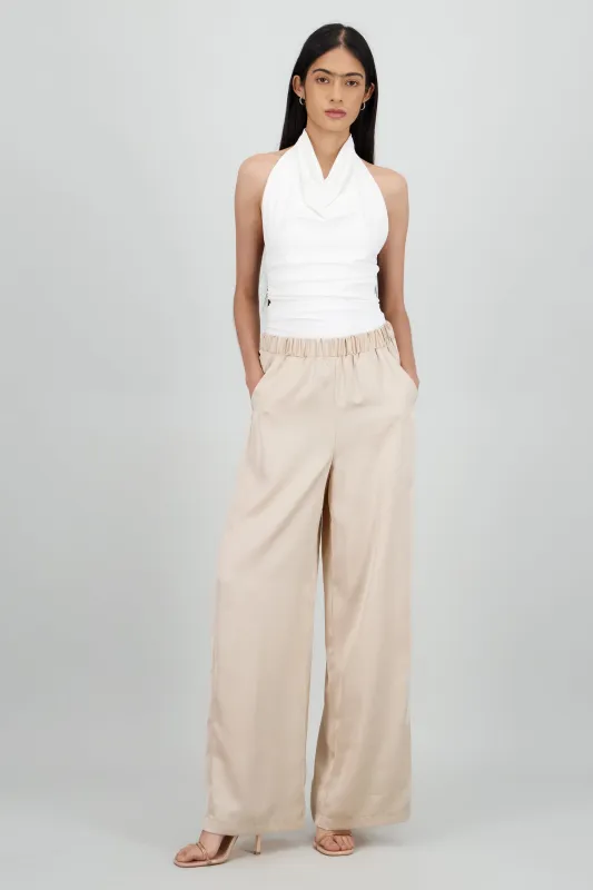 Pantalon satinado pretina resorte sold by Shasa