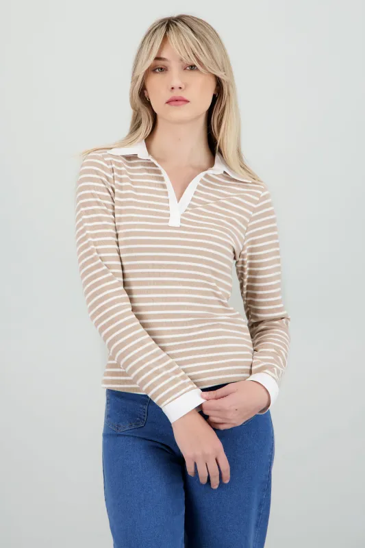 sueter rib polo rayas sold by Shasa