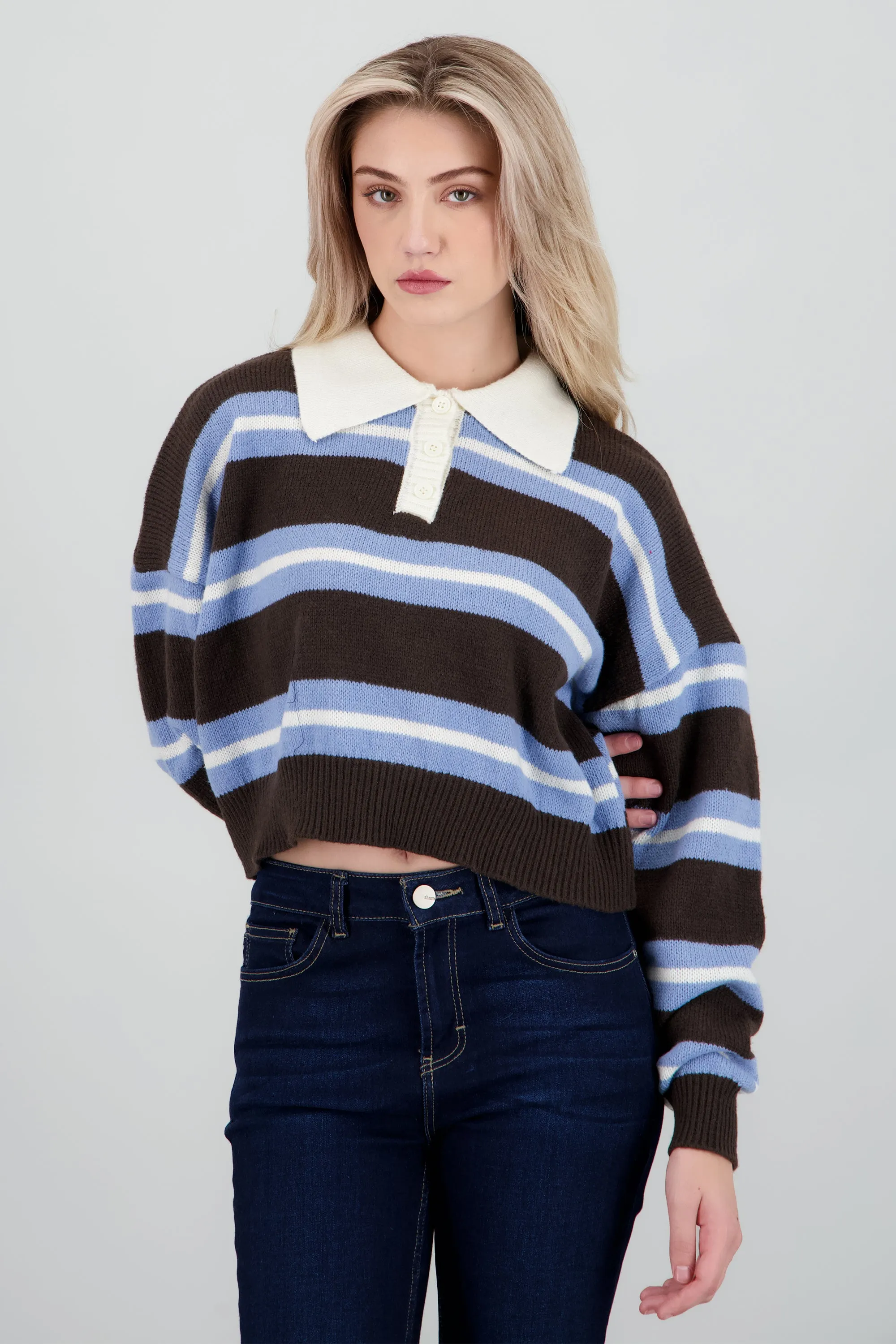 Sueter polo rayas sold by Shasa