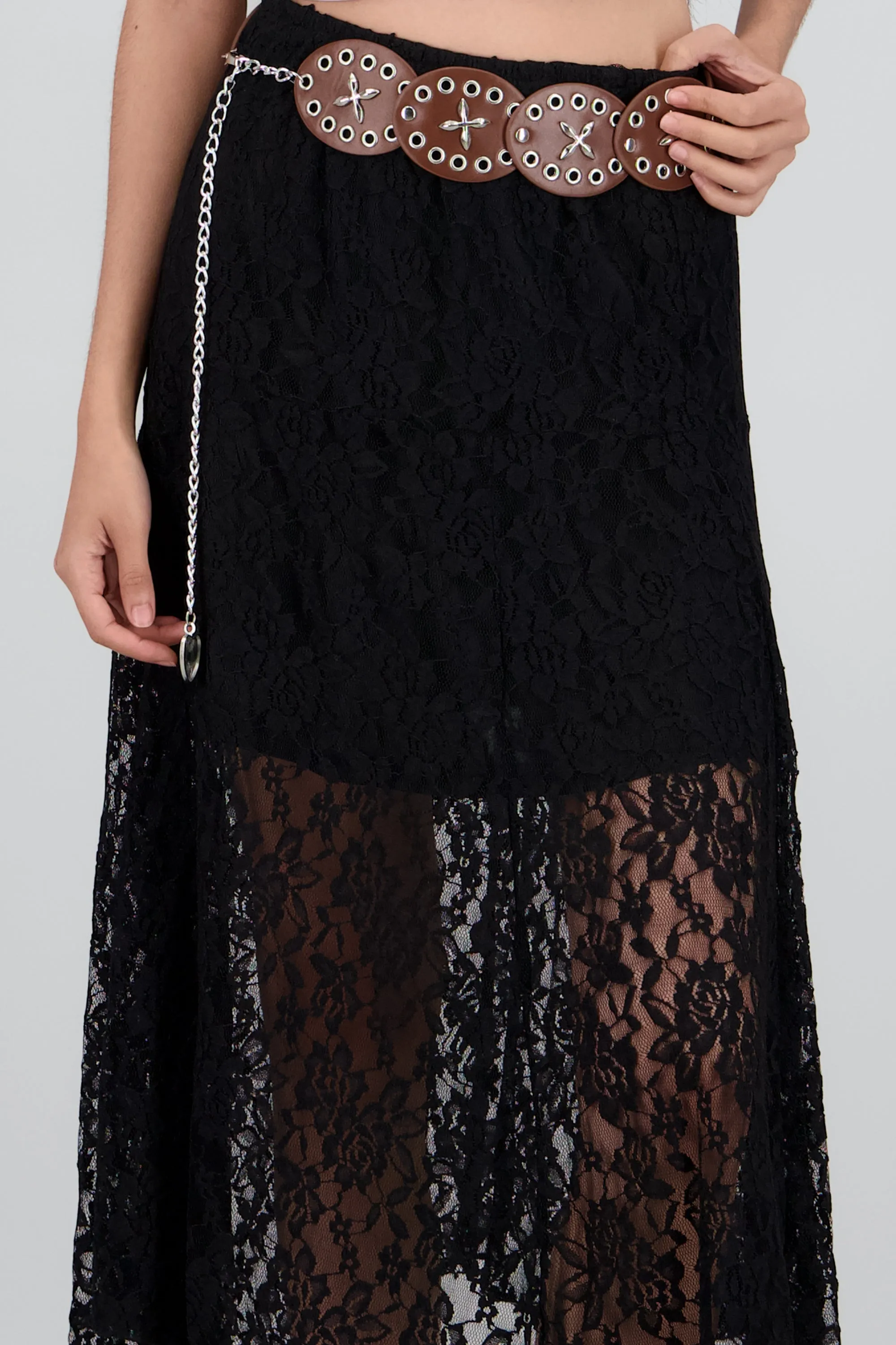 Falda encaje con cinturon boho sold by Shasa product image thumbnail 5