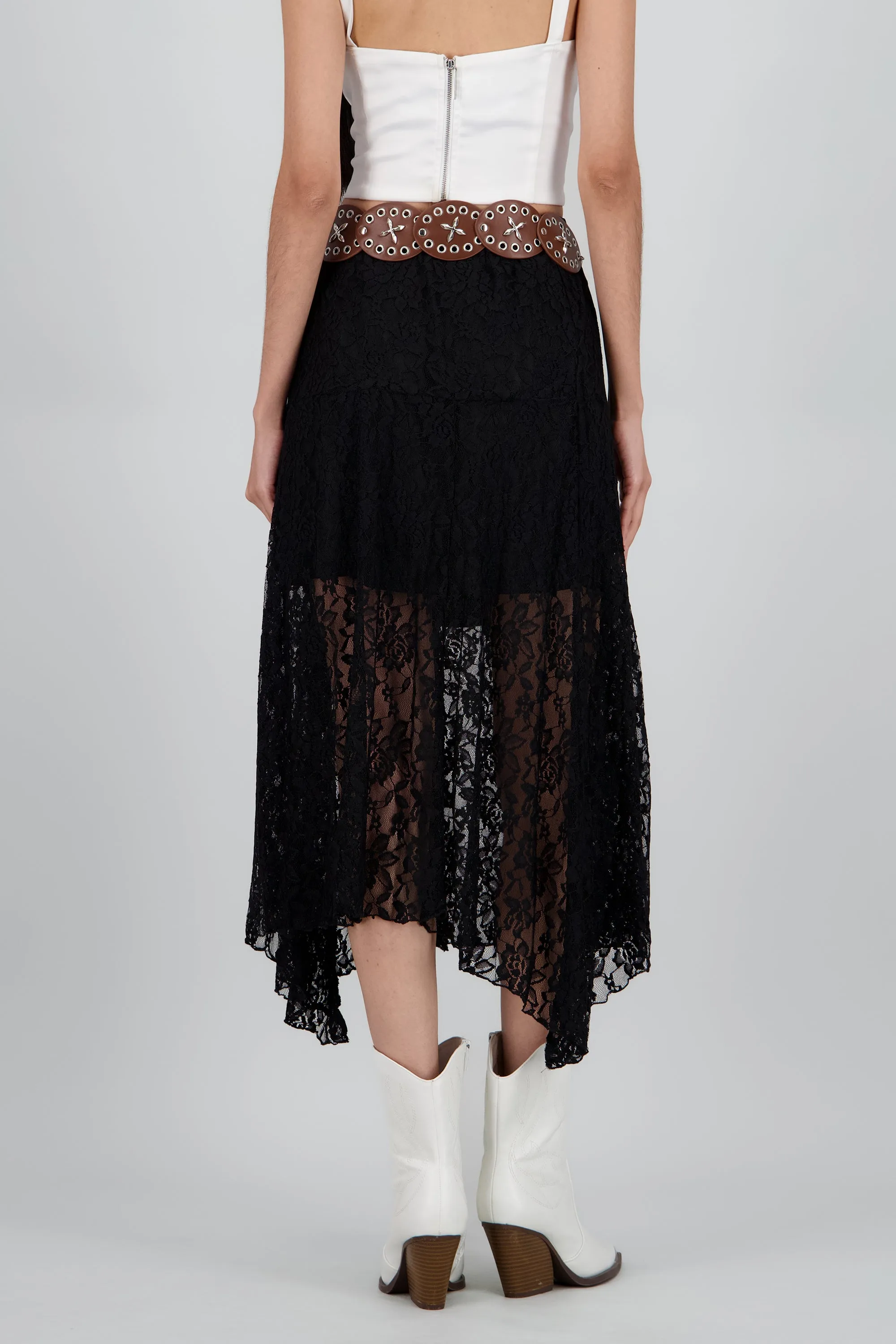 Falda encaje con cinturon boho sold by Shasa product image thumbnail 4