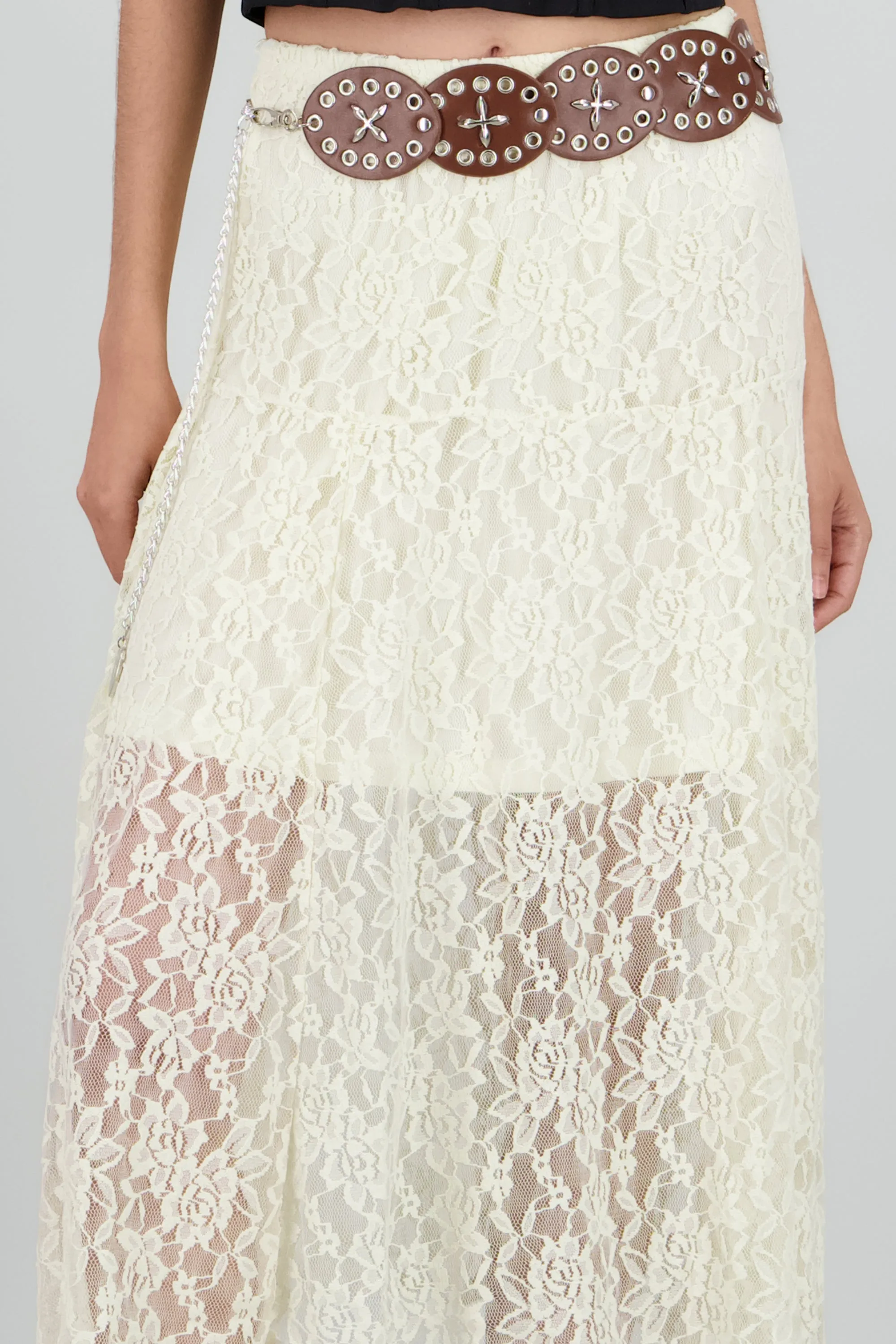 Falda encaje con cinturon boho sold by Shasa product image thumbnail 5