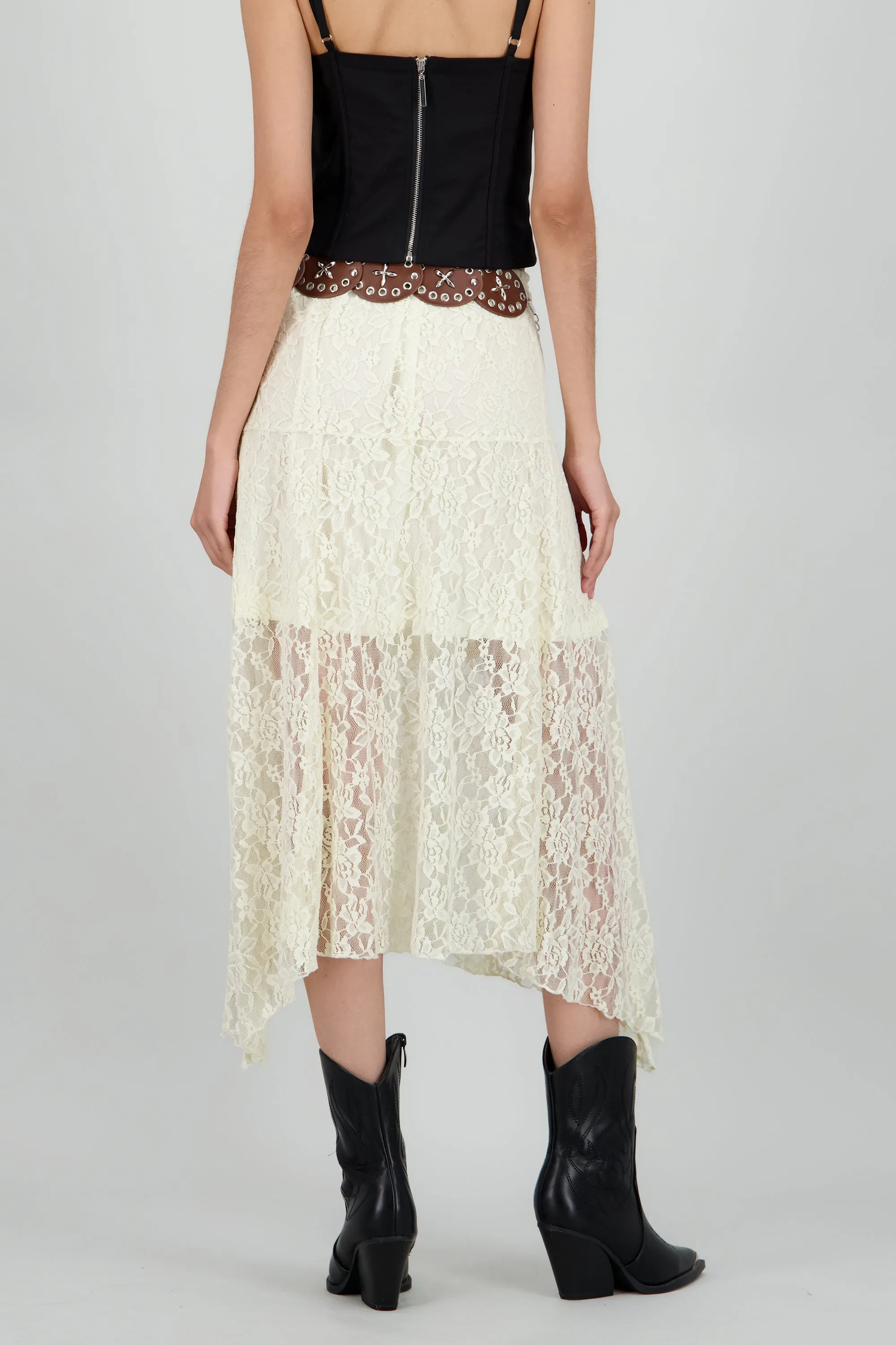Falda encaje con cinturon boho sold by Shasa product image thumbnail 4