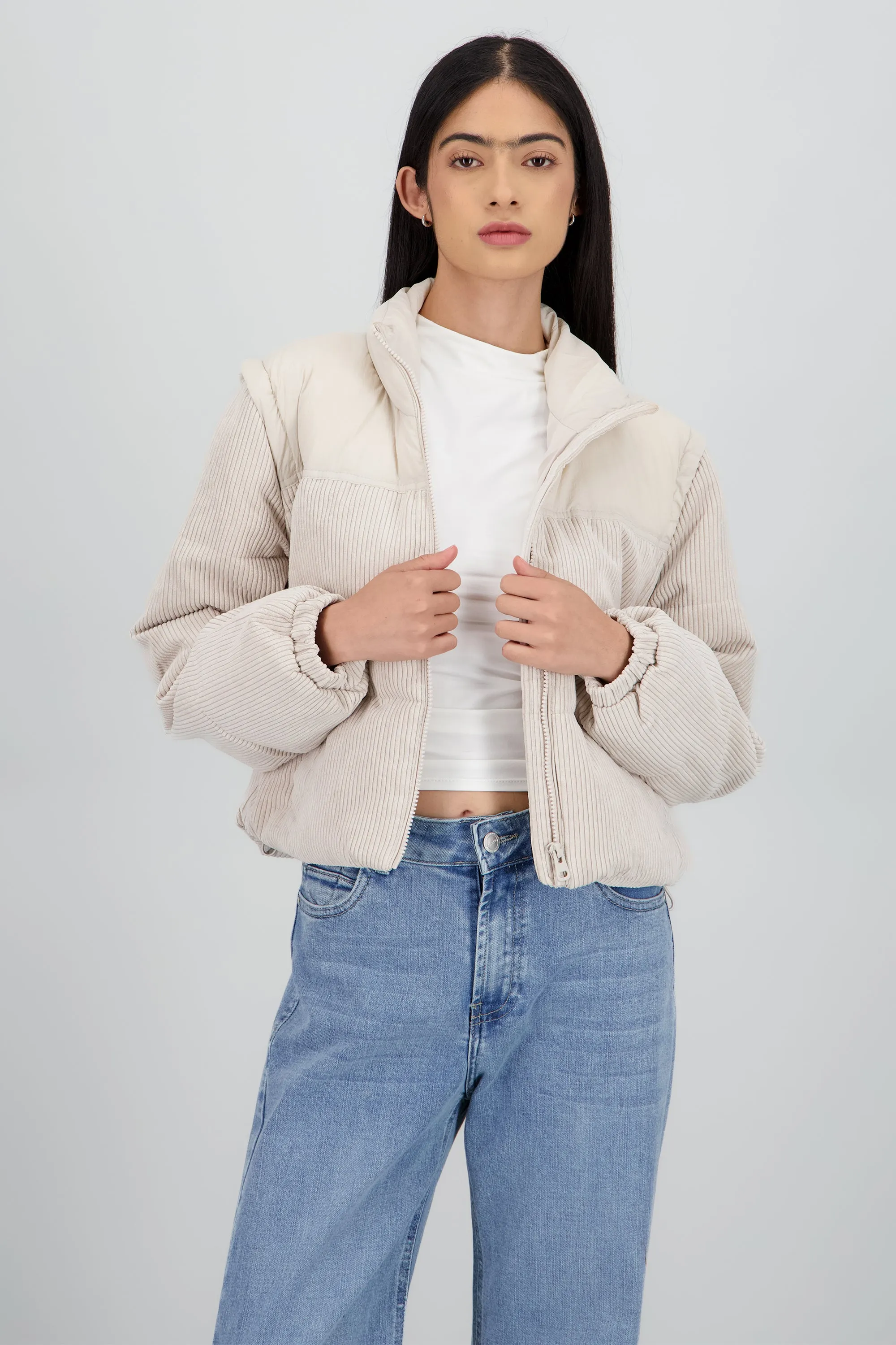 Puffer jacket pana contraste sold by Shasa