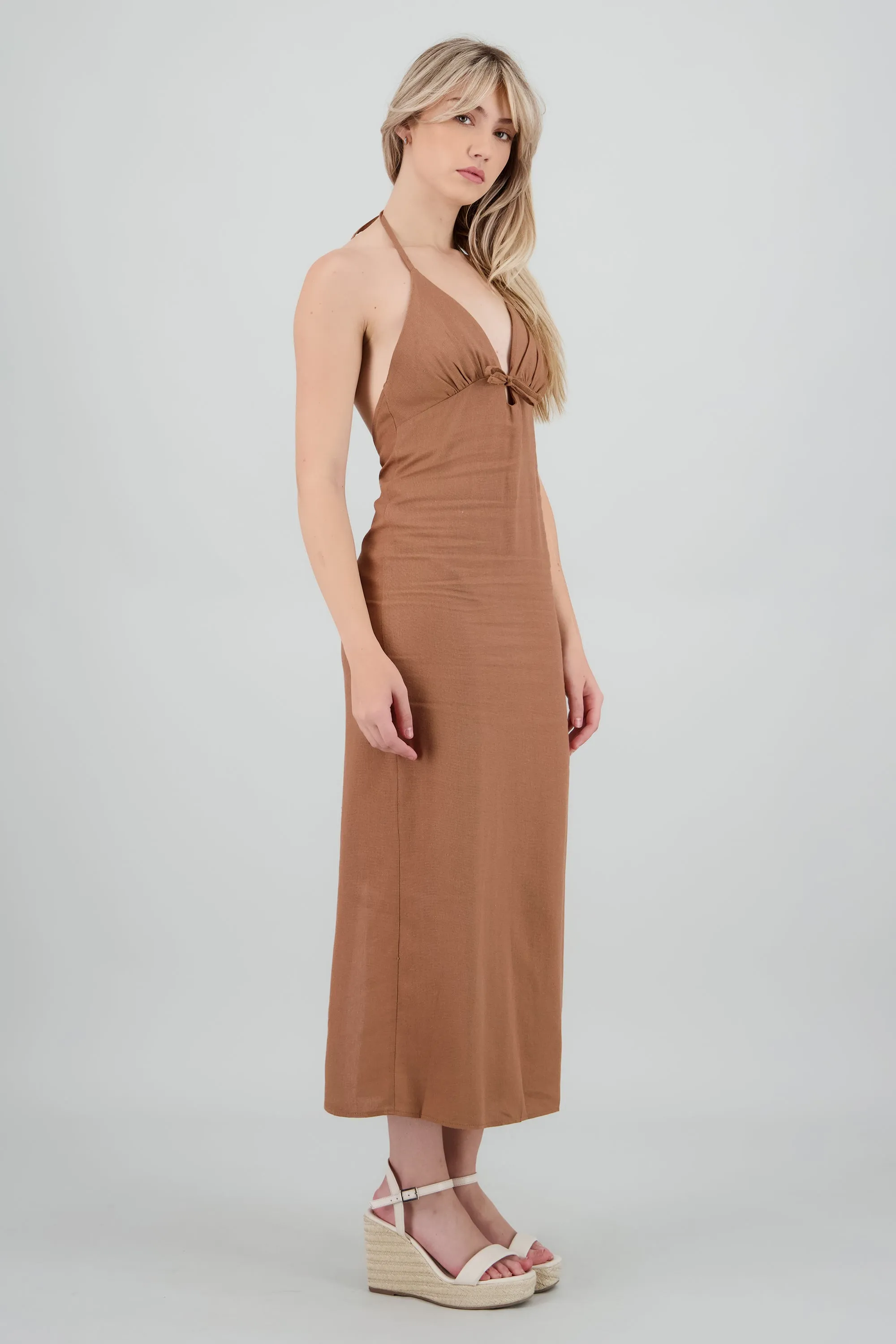 Vestido maxi halter escote espalda sold by Shasa product image thumbnail 3
