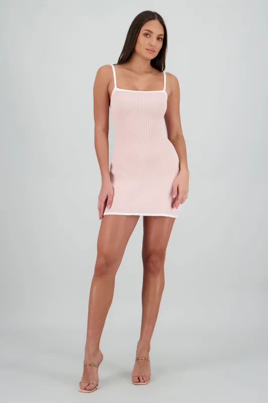 Vestido contraste tirantes ajustables sold by Shasa