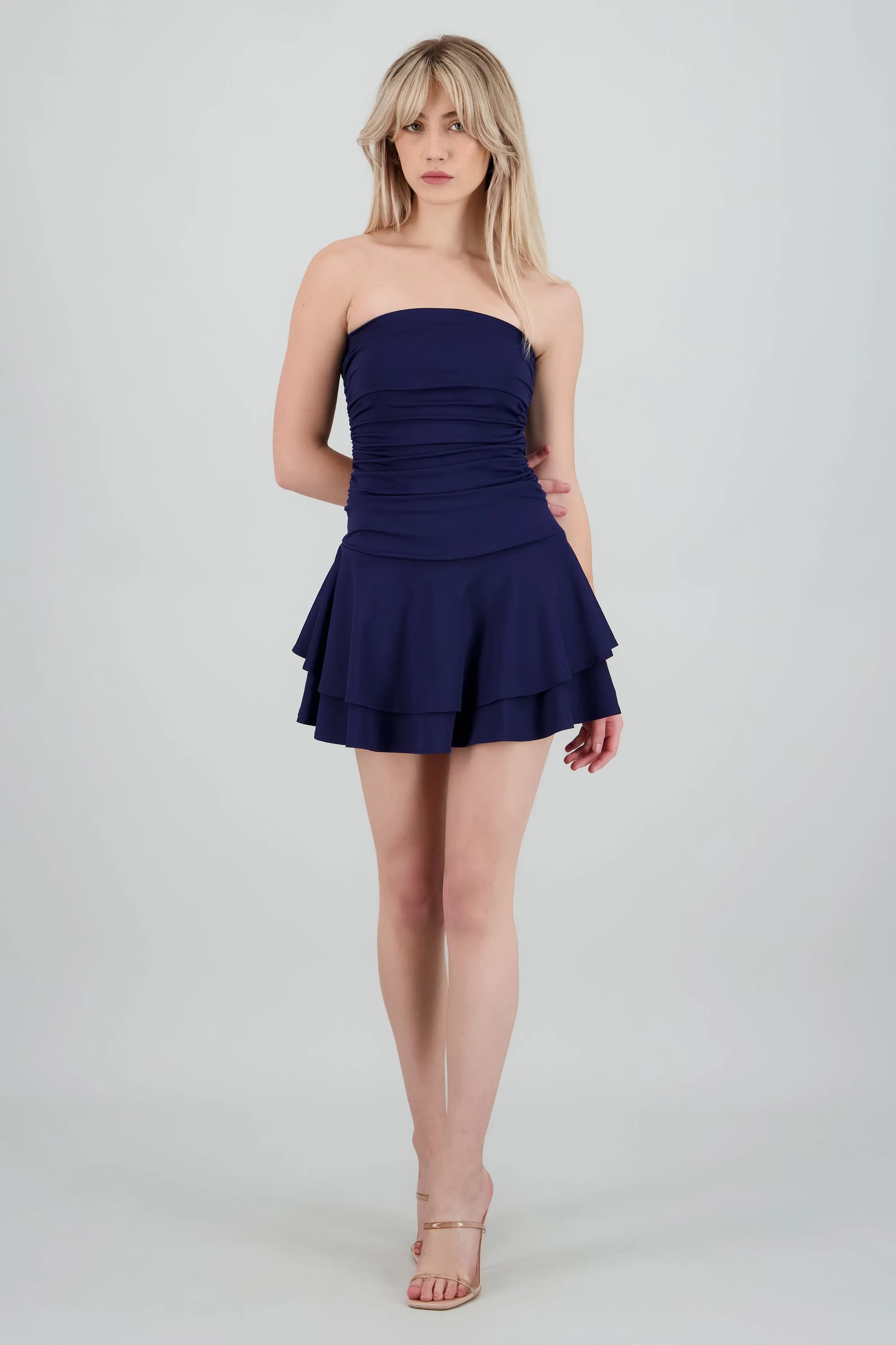 Vestido mini drapeado strapless sold by Shasa product image thumbnail 2