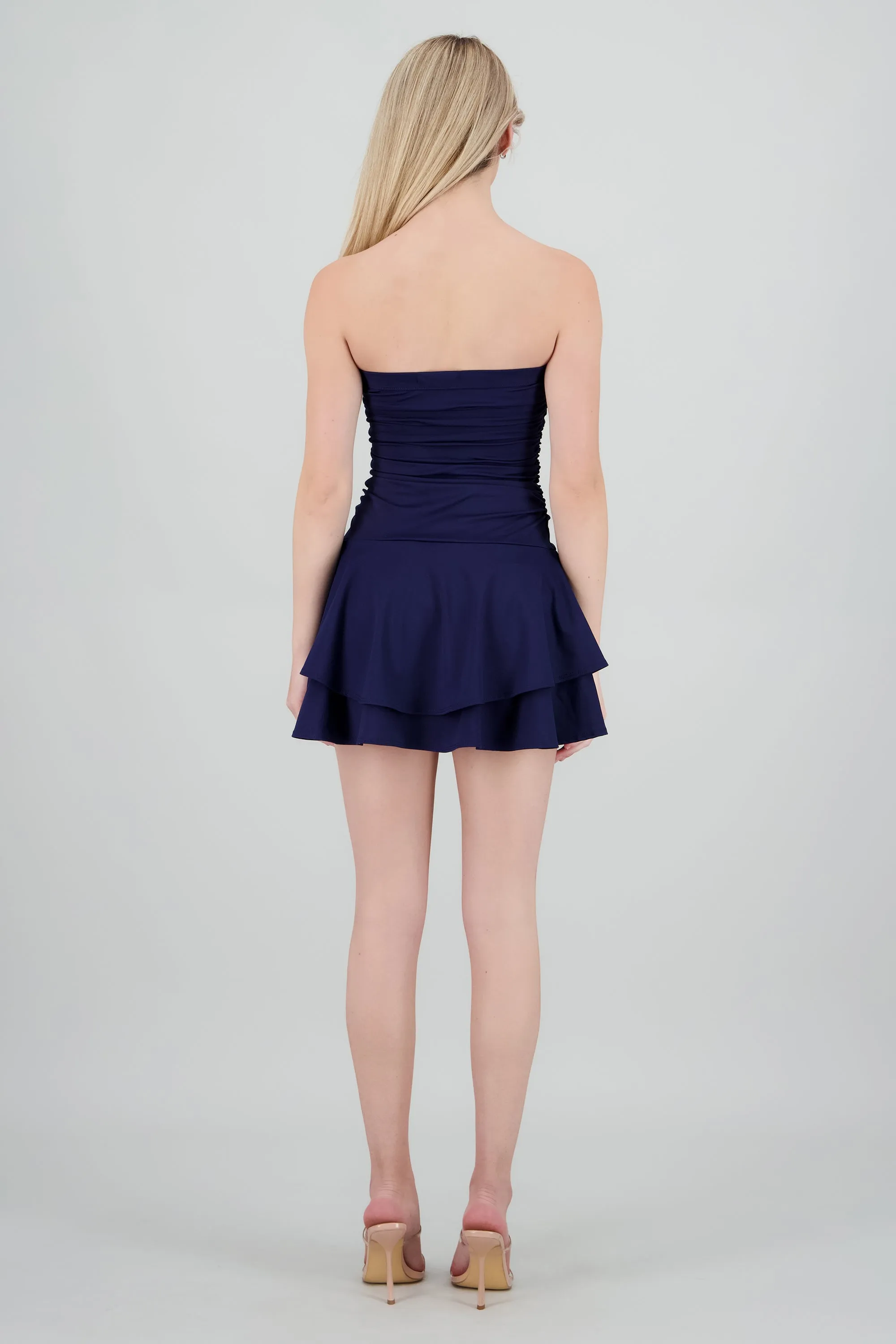 Vestido mini drapeado strapless sold by Shasa product image thumbnail 4