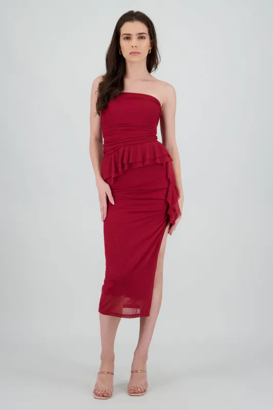 Maxi vestido mesh olanes sold by Shasa