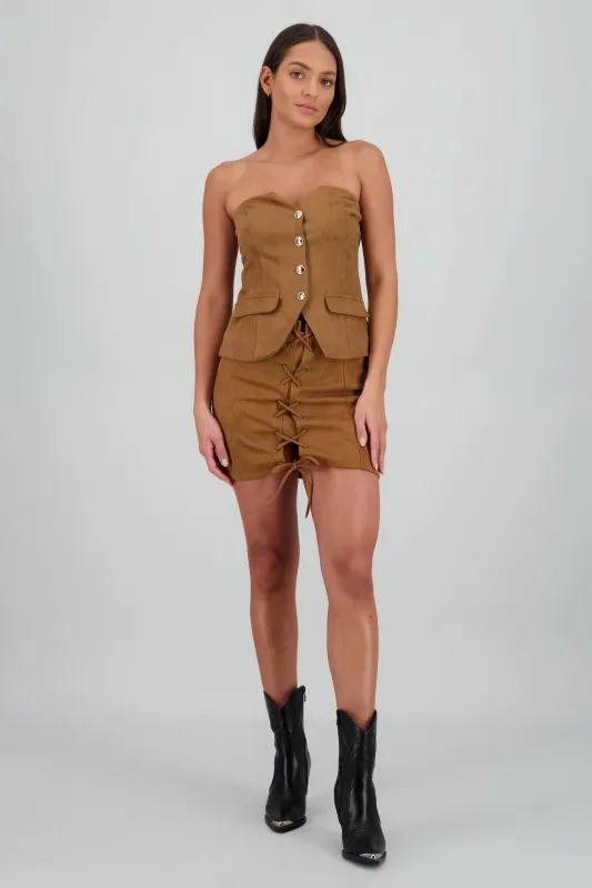 Falda Mini Suede sold by Shasa