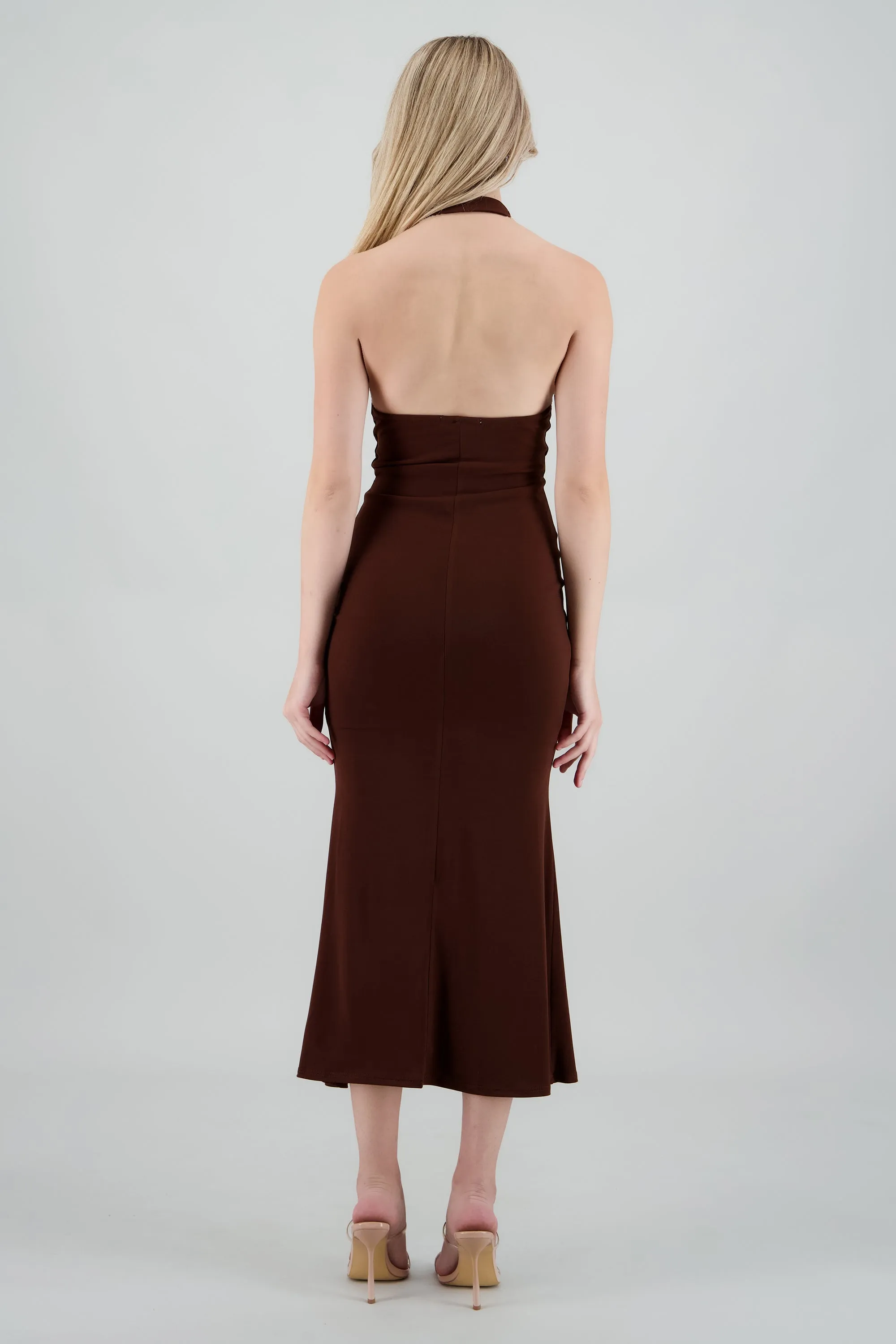 Vestido maxi halter escote columpio sold by Shasa product image thumbnail 4