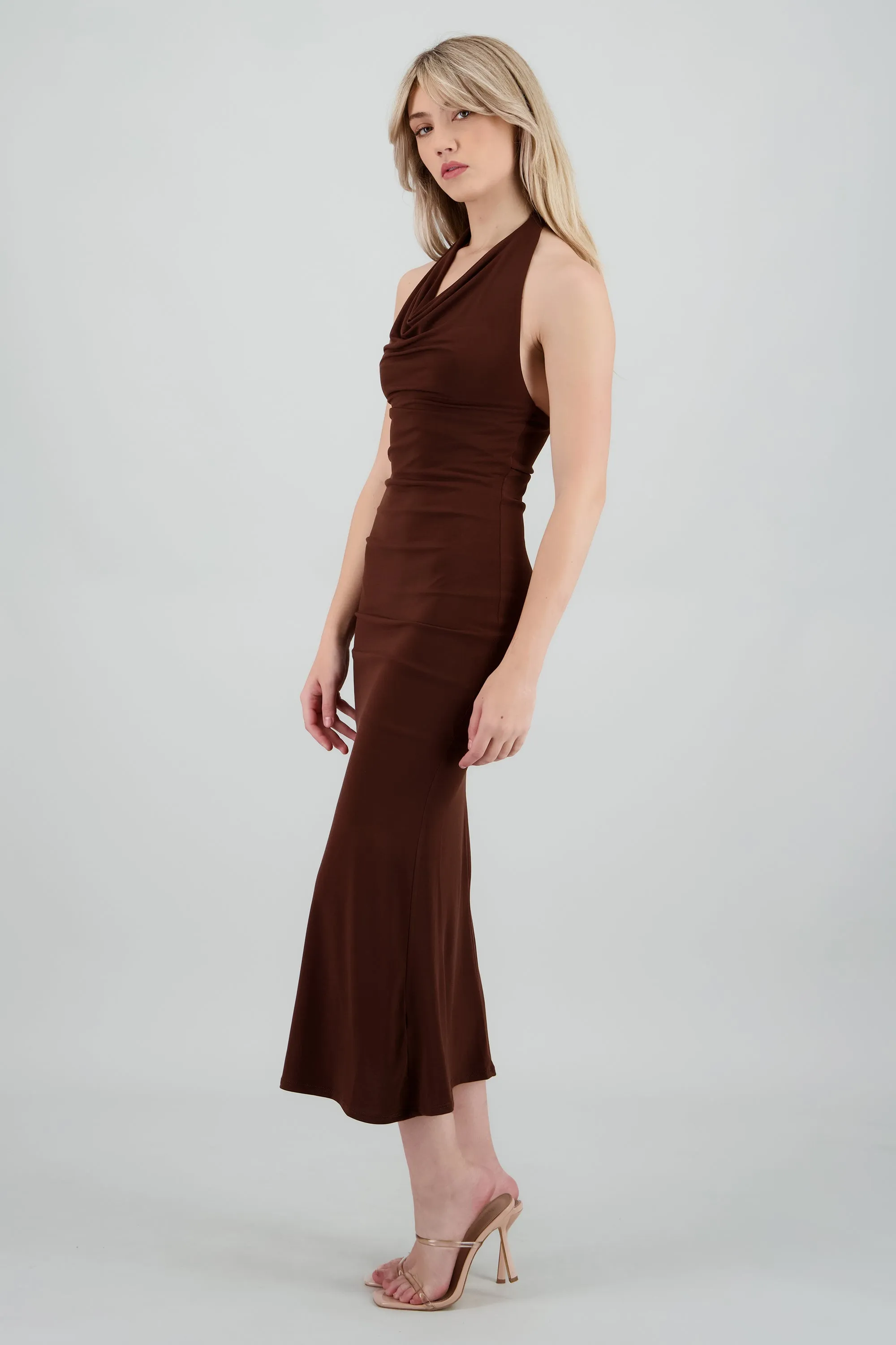 Vestido maxi halter escote columpio sold by Shasa product image thumbnail 3