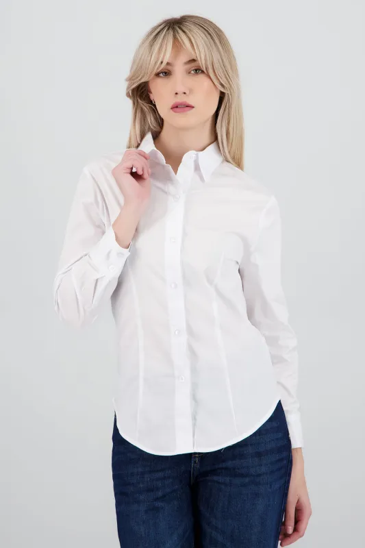 Camisa manga larga detalle pinzas sold by Shasa