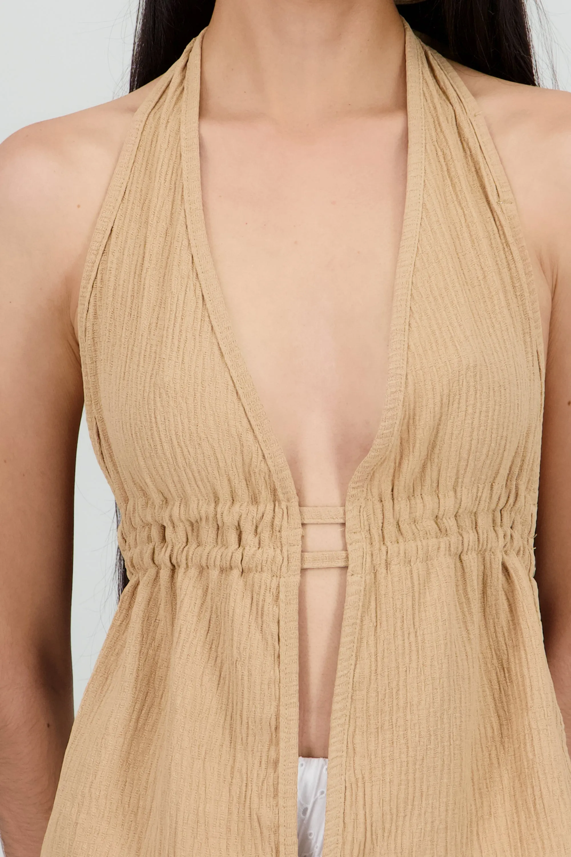 Top doble jareta halter cuentas sold by Shasa product image thumbnail 5