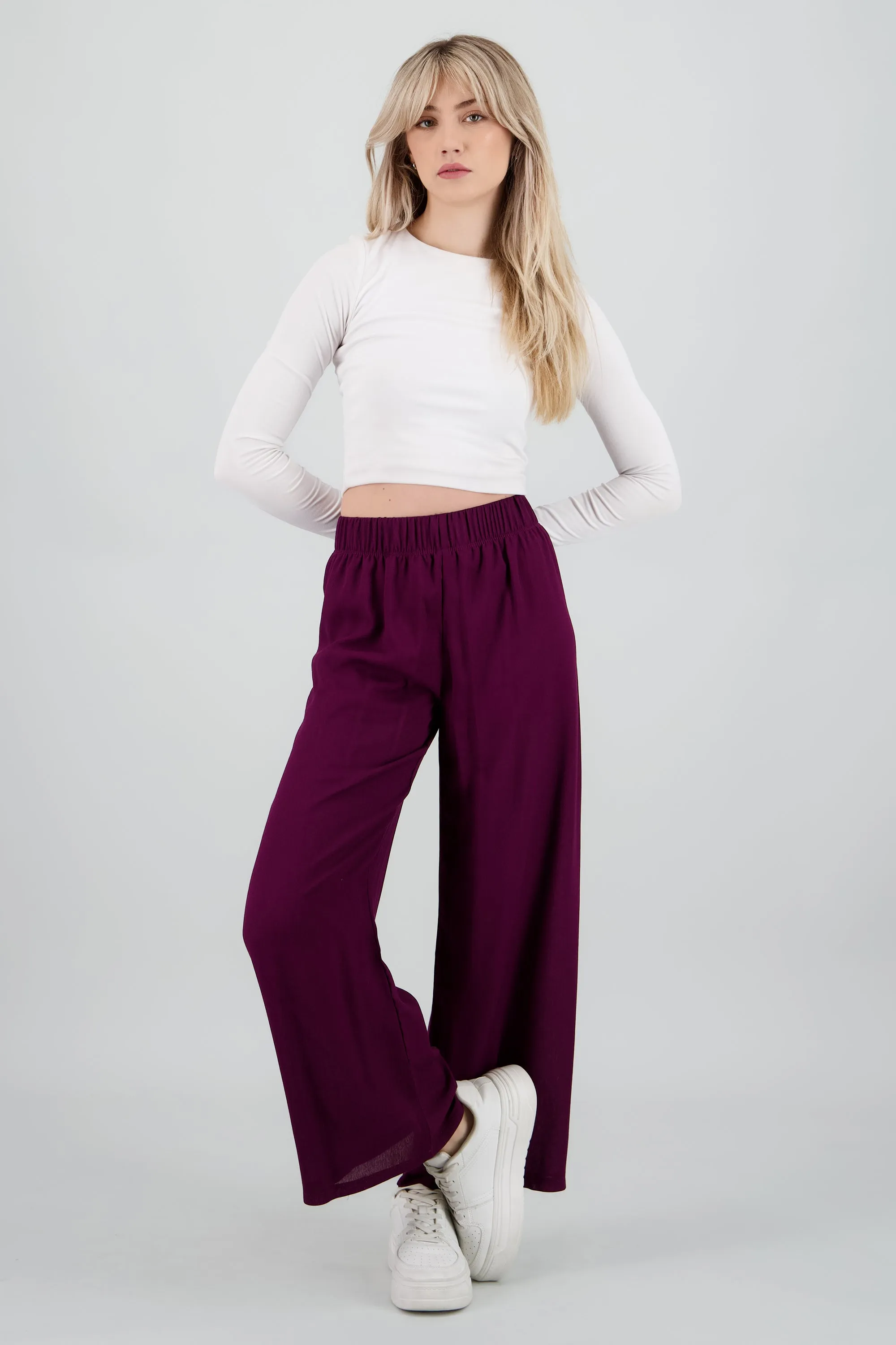 Pantalón Wide Leg Cintura Elástico sold by Shasa