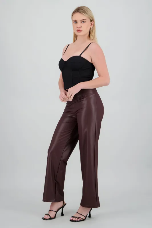 Legging flare pu sold by Shasa