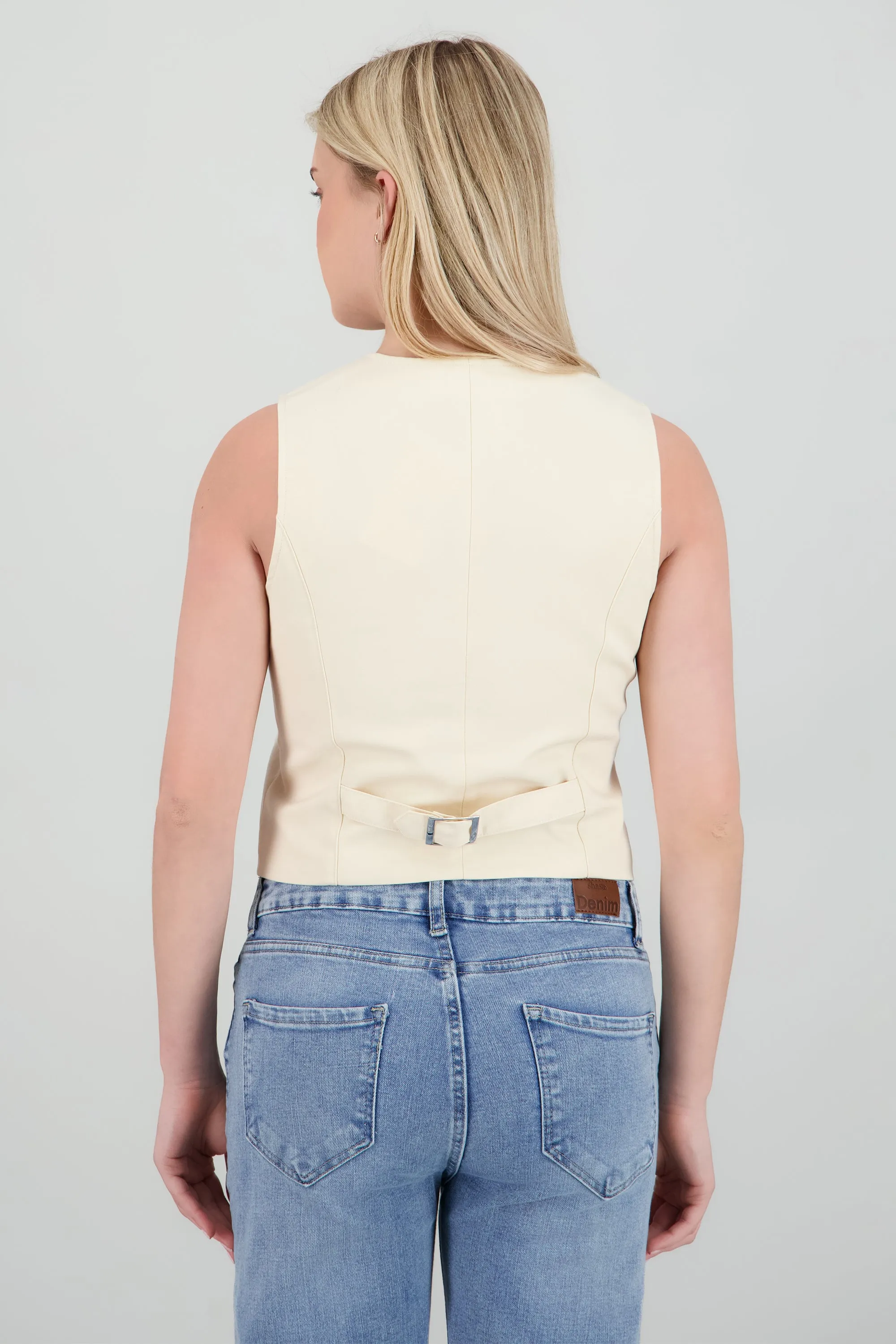 Chaleco crop liso detalle amarre espalda sold by Shasa product image thumbnail 4