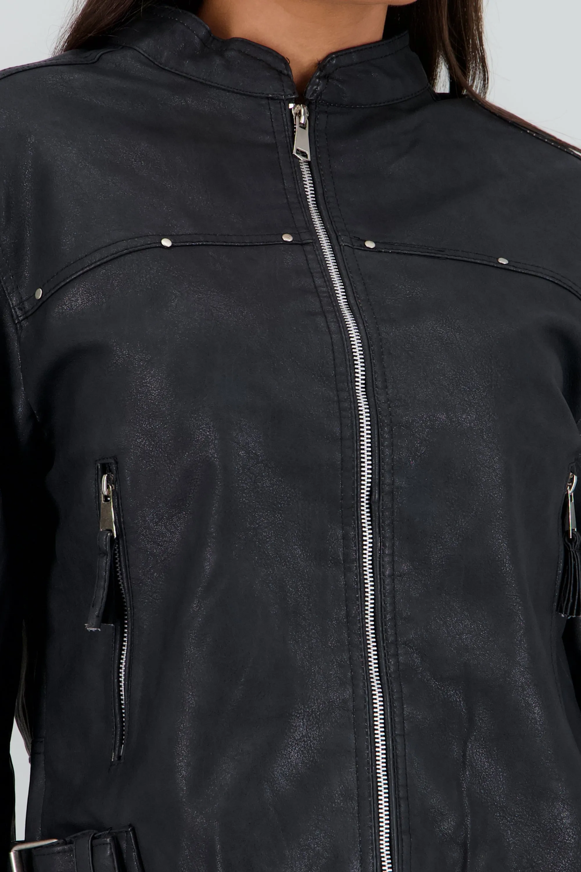 Chamarra efecto piel con bolsas sold by Shasa product image thumbnail 5