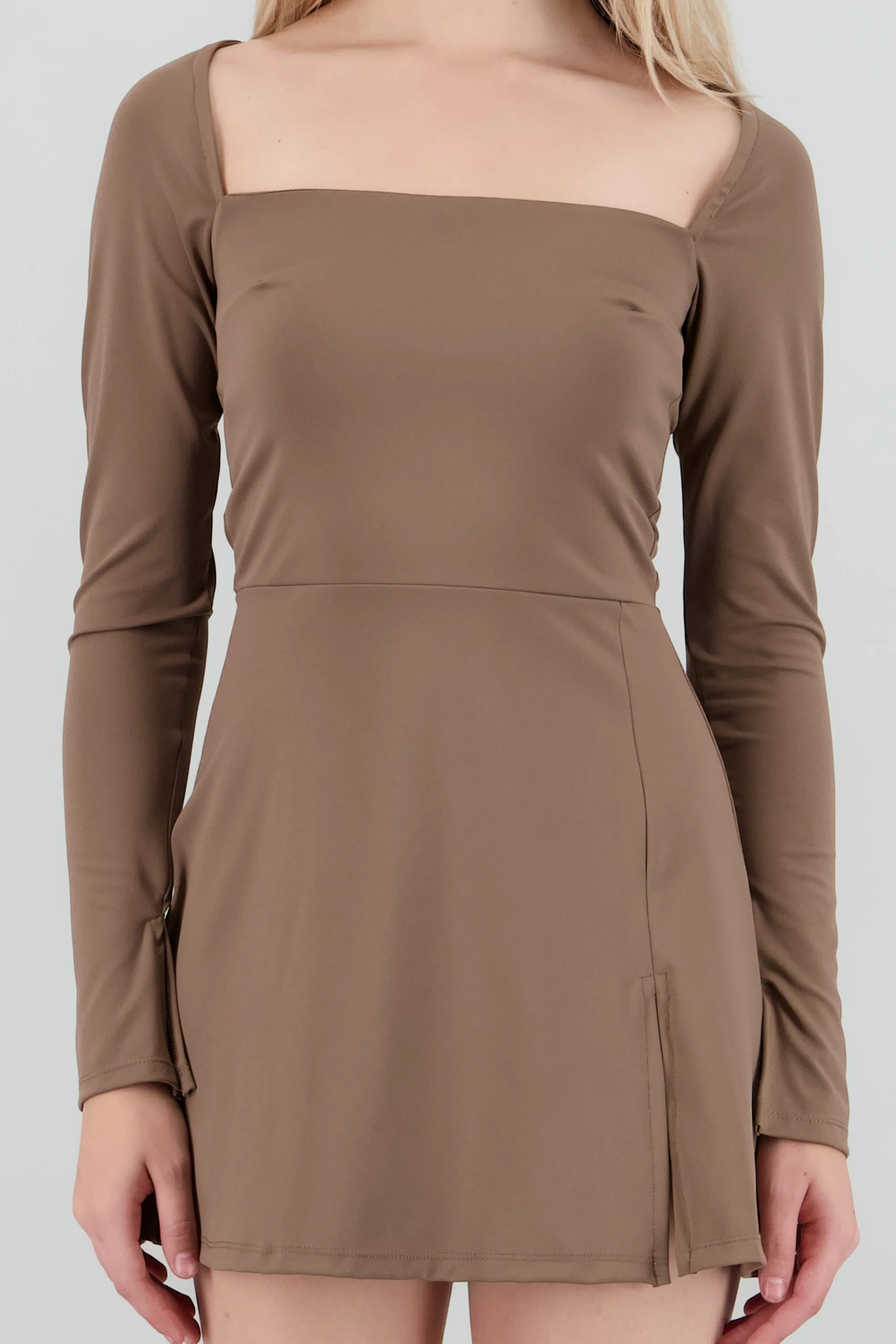 Vestido mini manga larga cuello cuadrado sold by Shasa product image thumbnail 5