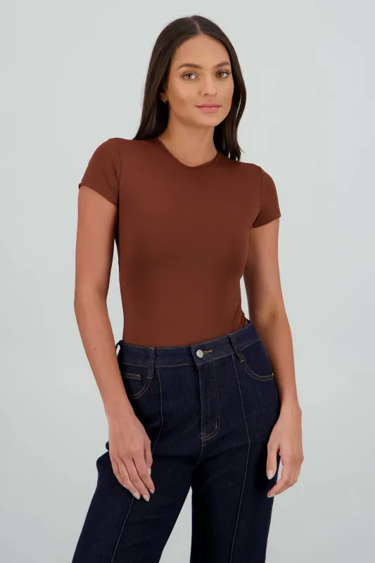 Body liso cuello redondo manga corta sold by Shasa