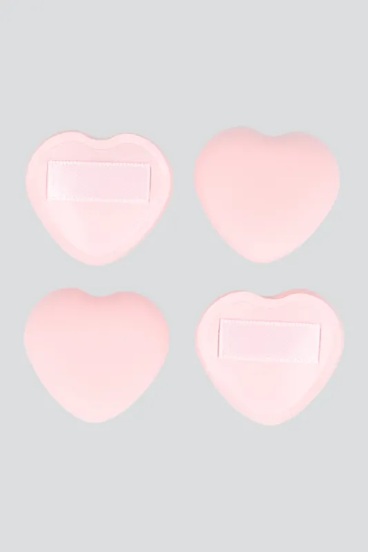 Set 4 esponjas puff corazon sold by Shasa