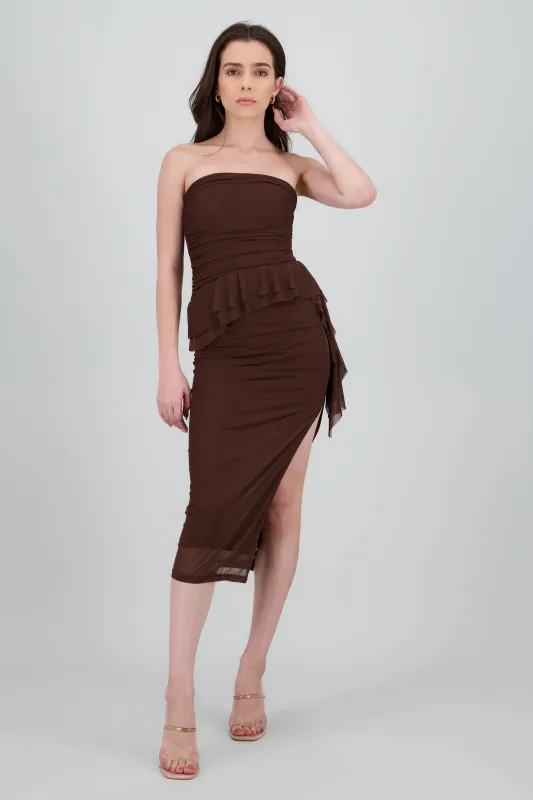 Maxi vestido mesh olanes sold by Shasa