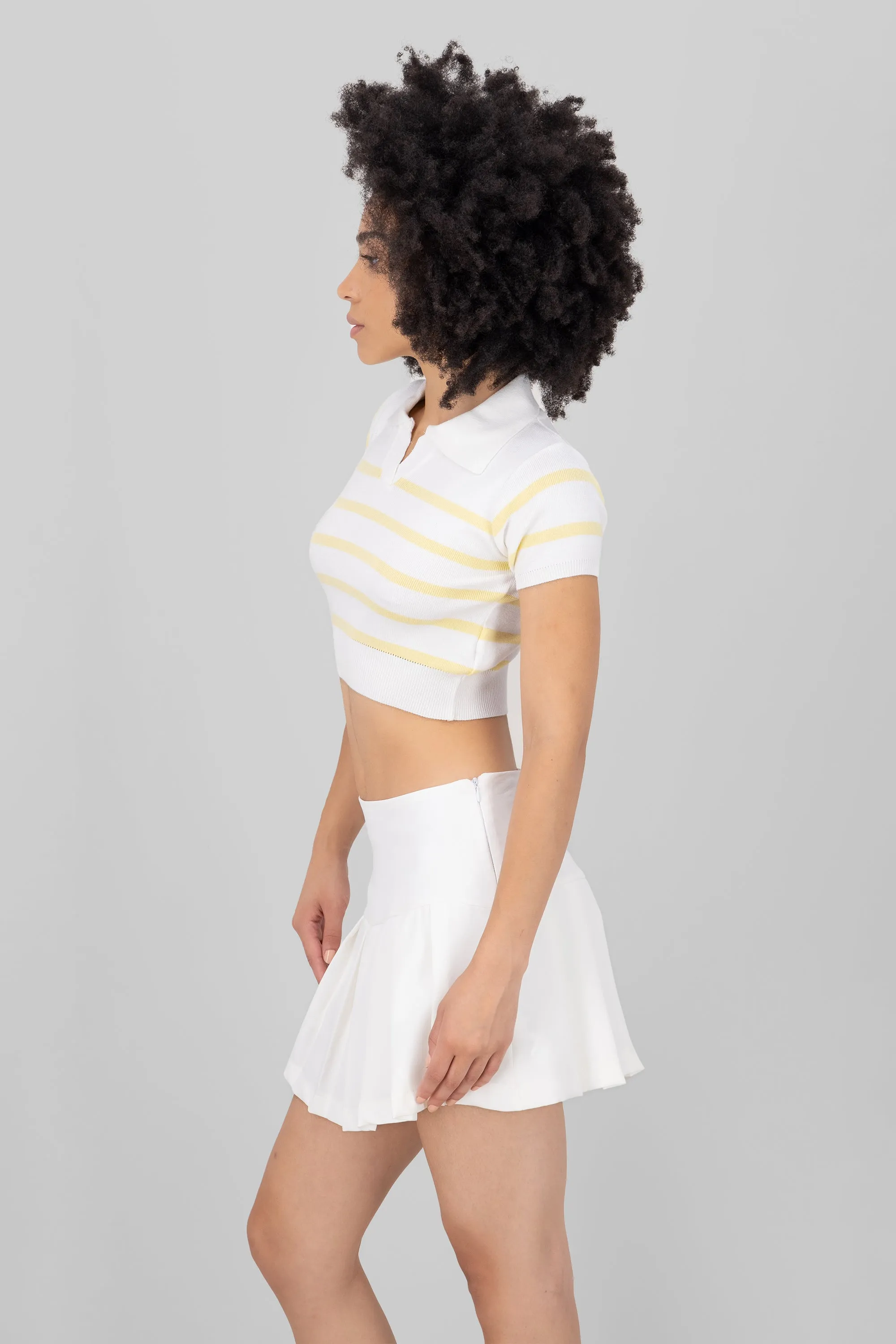 Top tejido cuello polo rayas sold by Shasa product image thumbnail 3