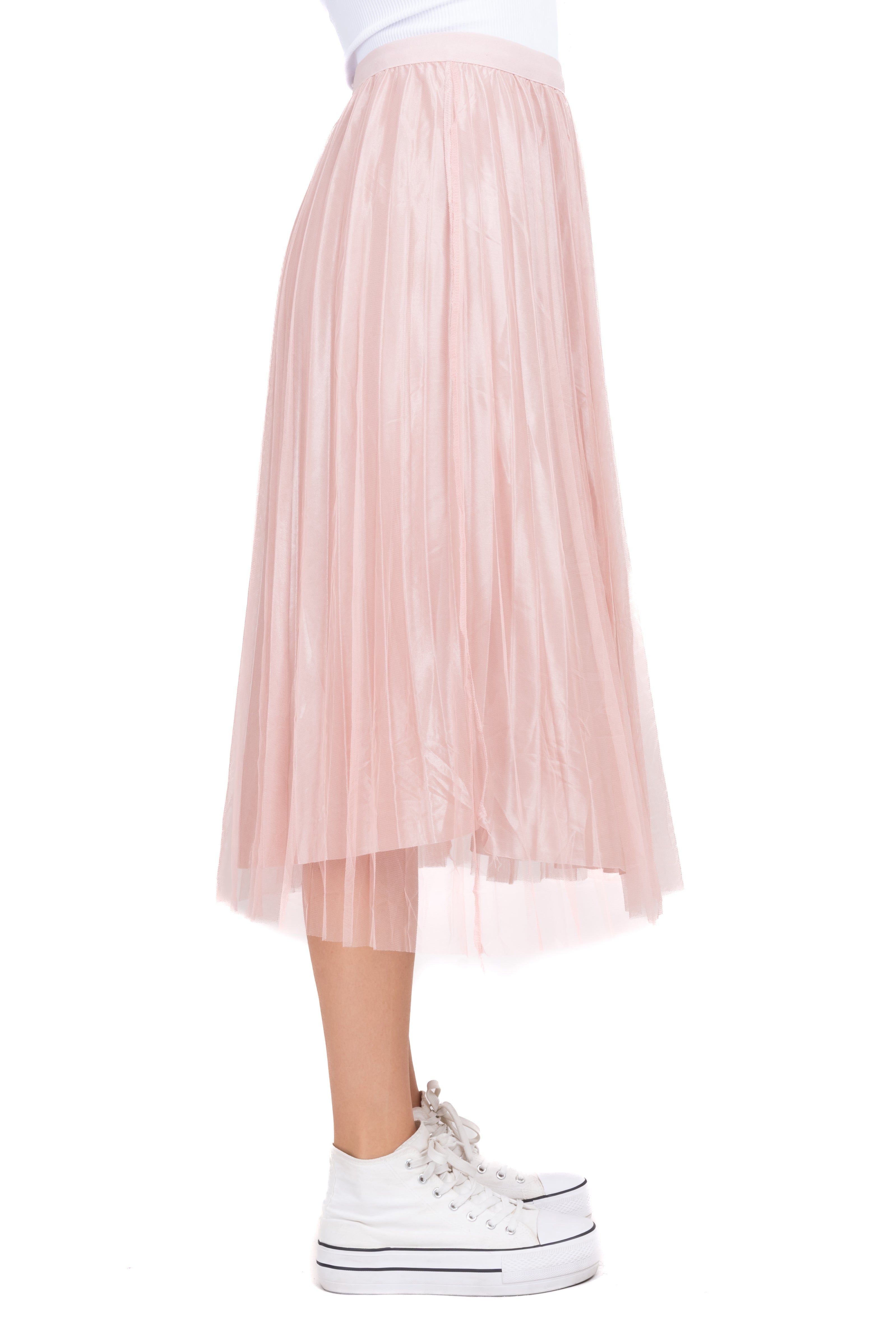 Falda Midi Plisada Mesh sold by Shasa product image thumbnail 3