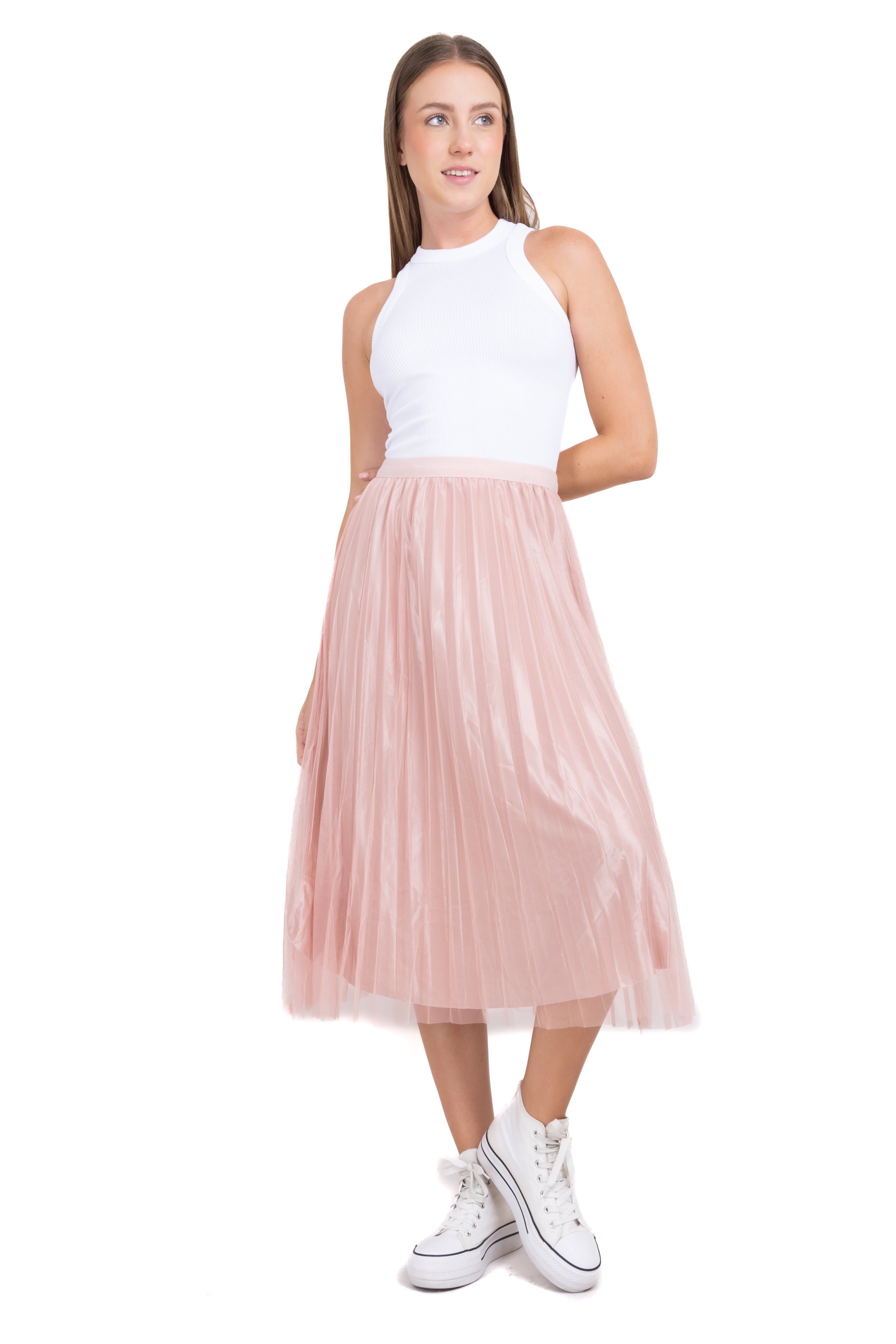Falda Midi Plisada Mesh sold by Shasa product image thumbnail 2