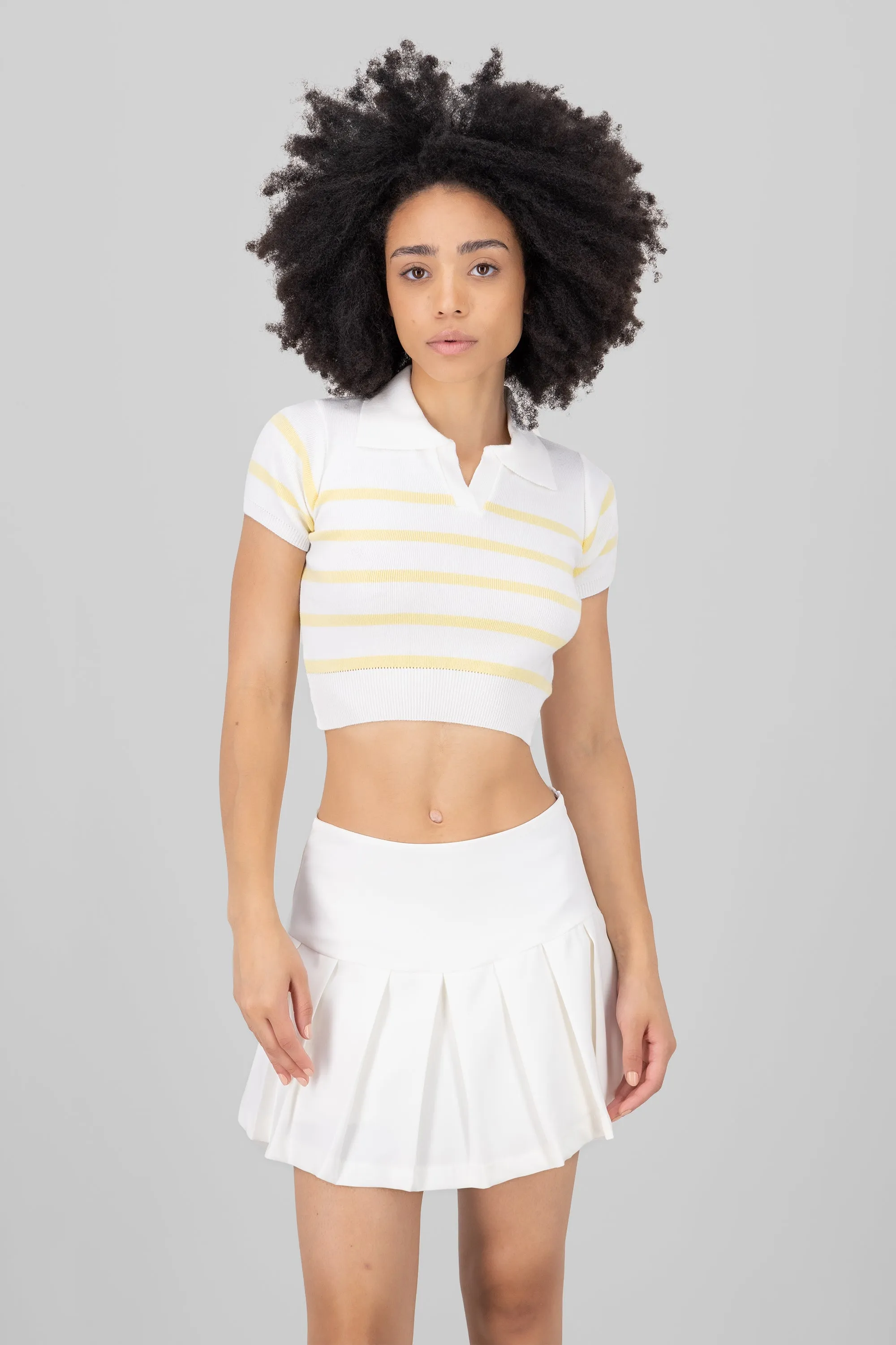 Top tejido cuello polo rayas sold by Shasa product image thumbnail 2