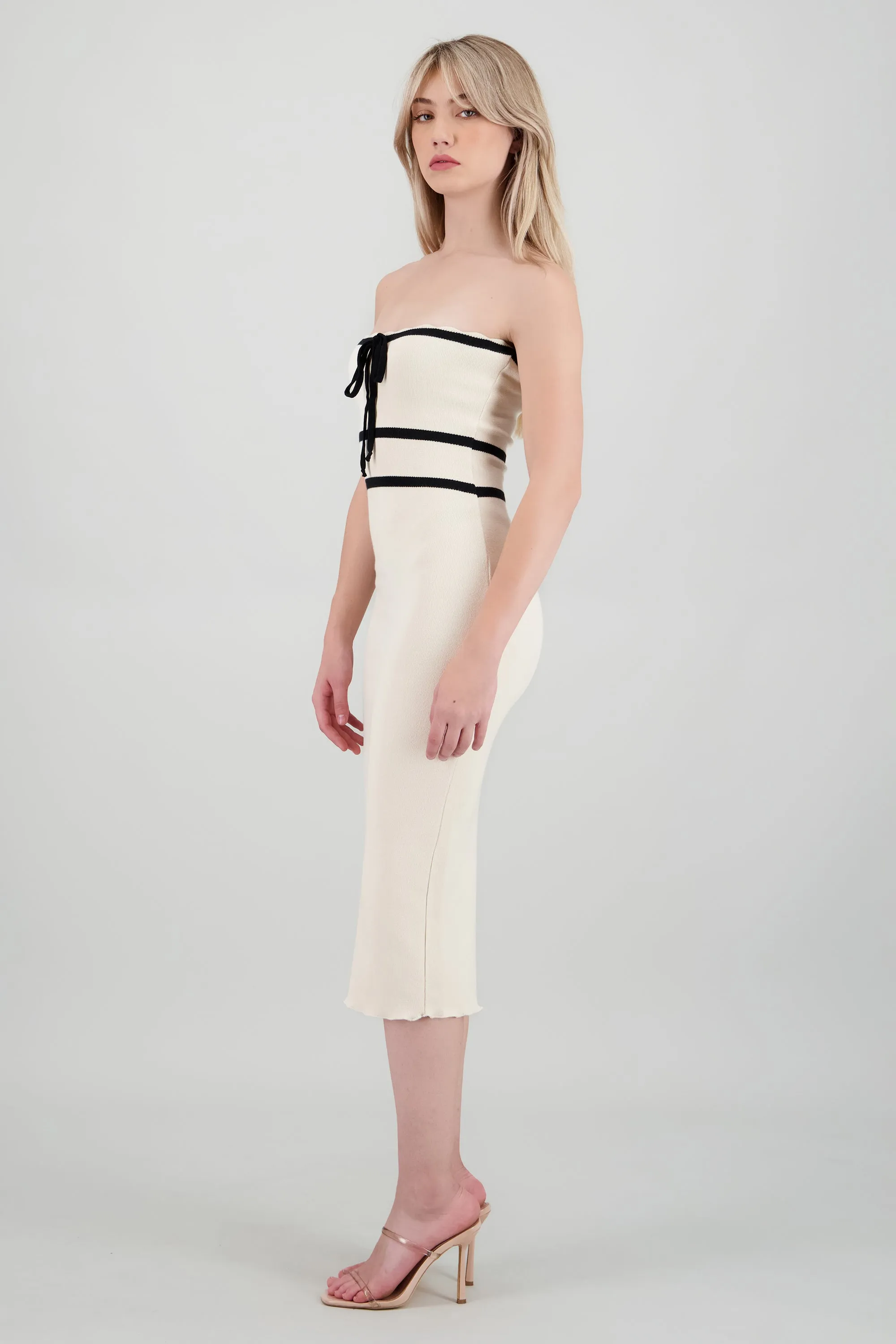 Vestido maxi contraste cintura sold by Shasa product image thumbnail 3