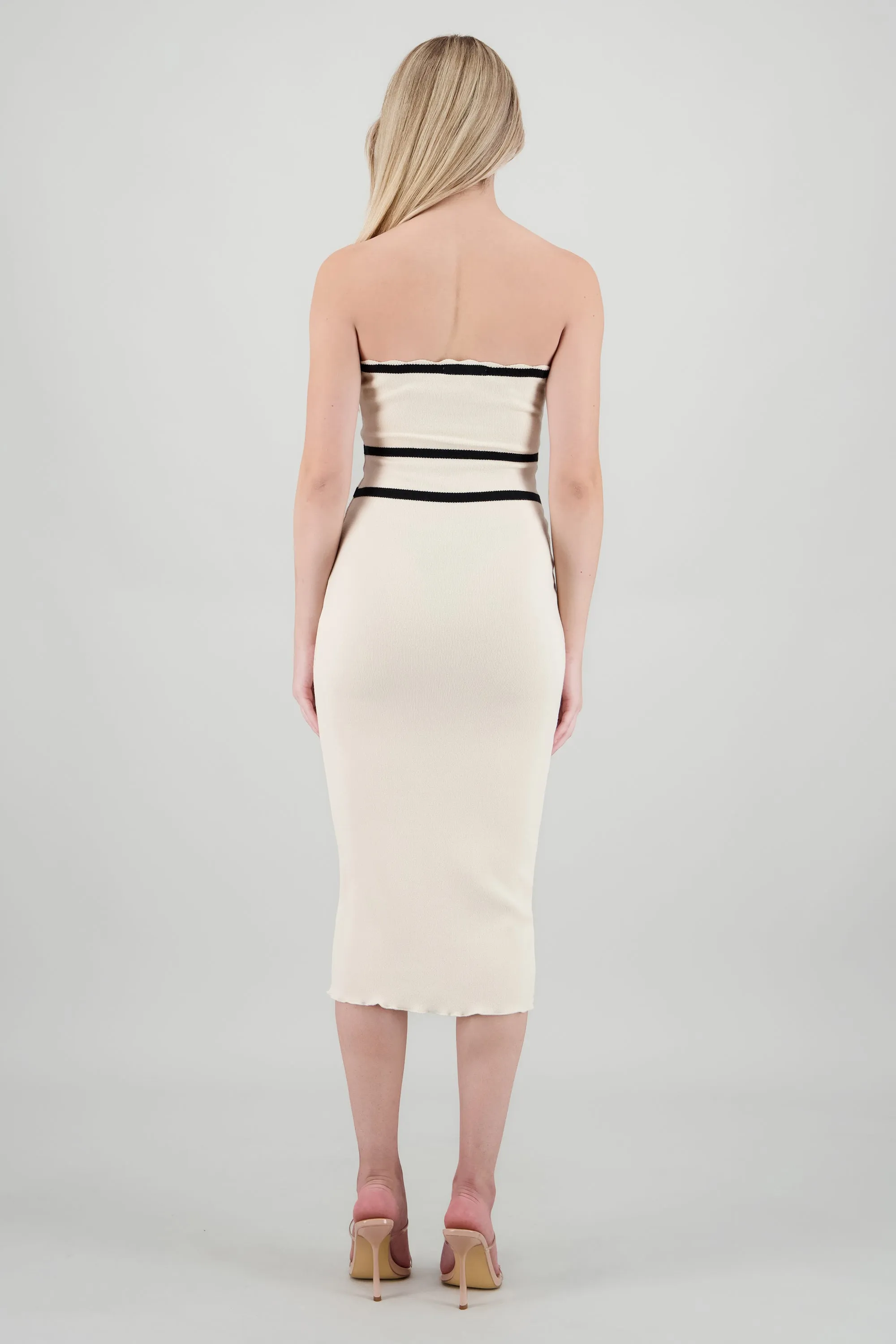 Vestido maxi contraste cintura sold by Shasa product image thumbnail 4