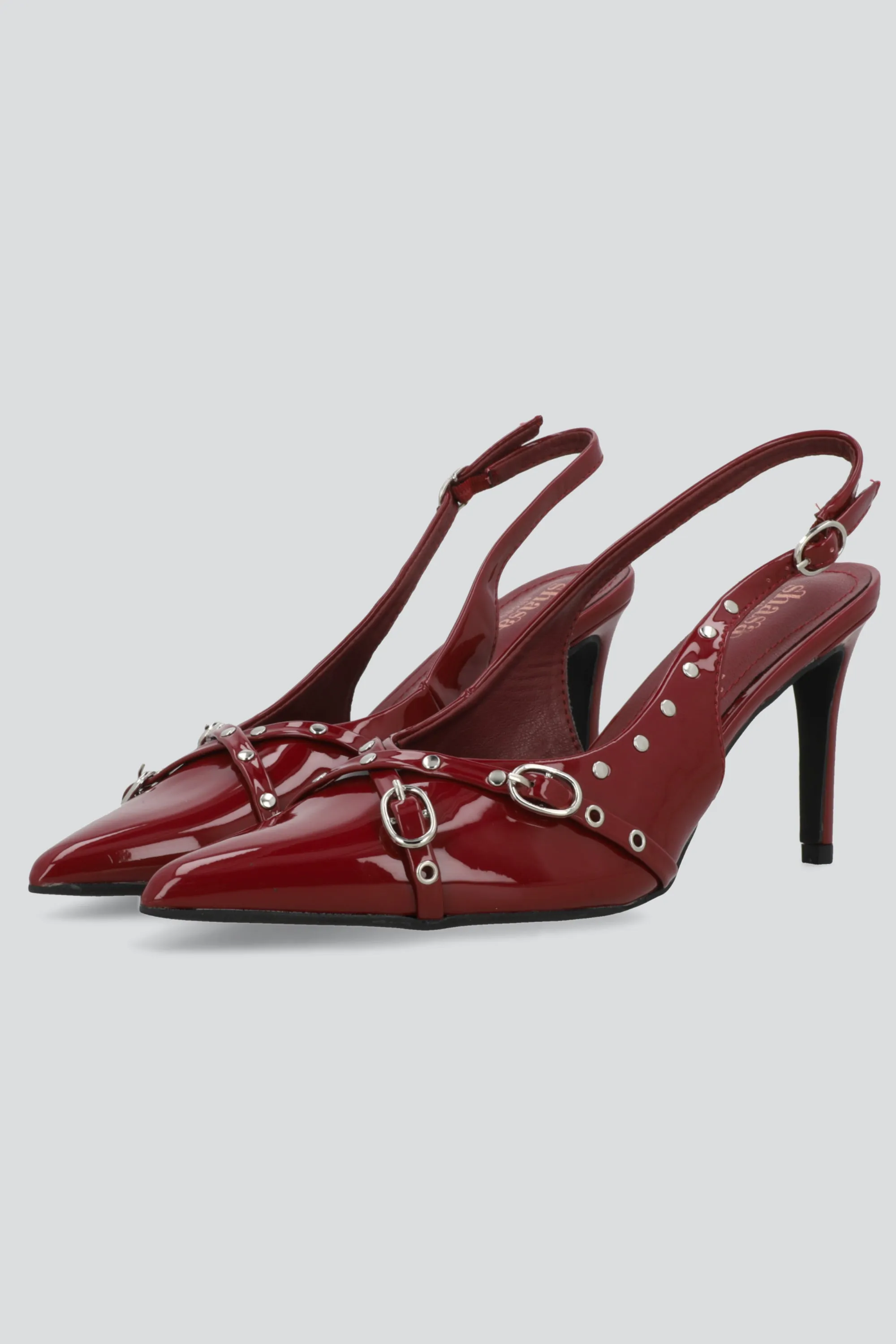 Tacon puntal tiras cruzadas studs sold by Shasa product image thumbnail 2