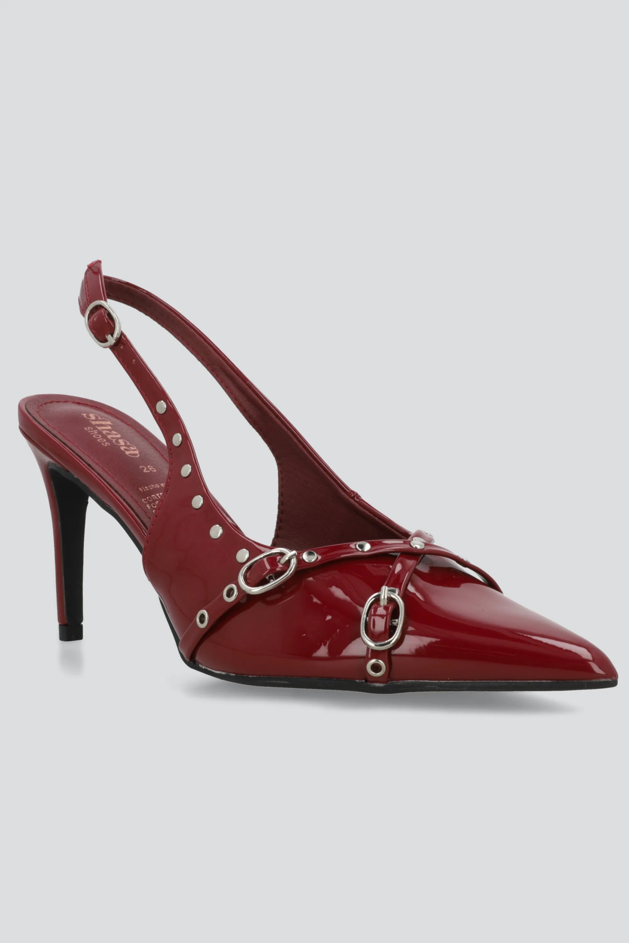 Tacon puntal tiras cruzadas studs sold by Shasa product image thumbnail 4