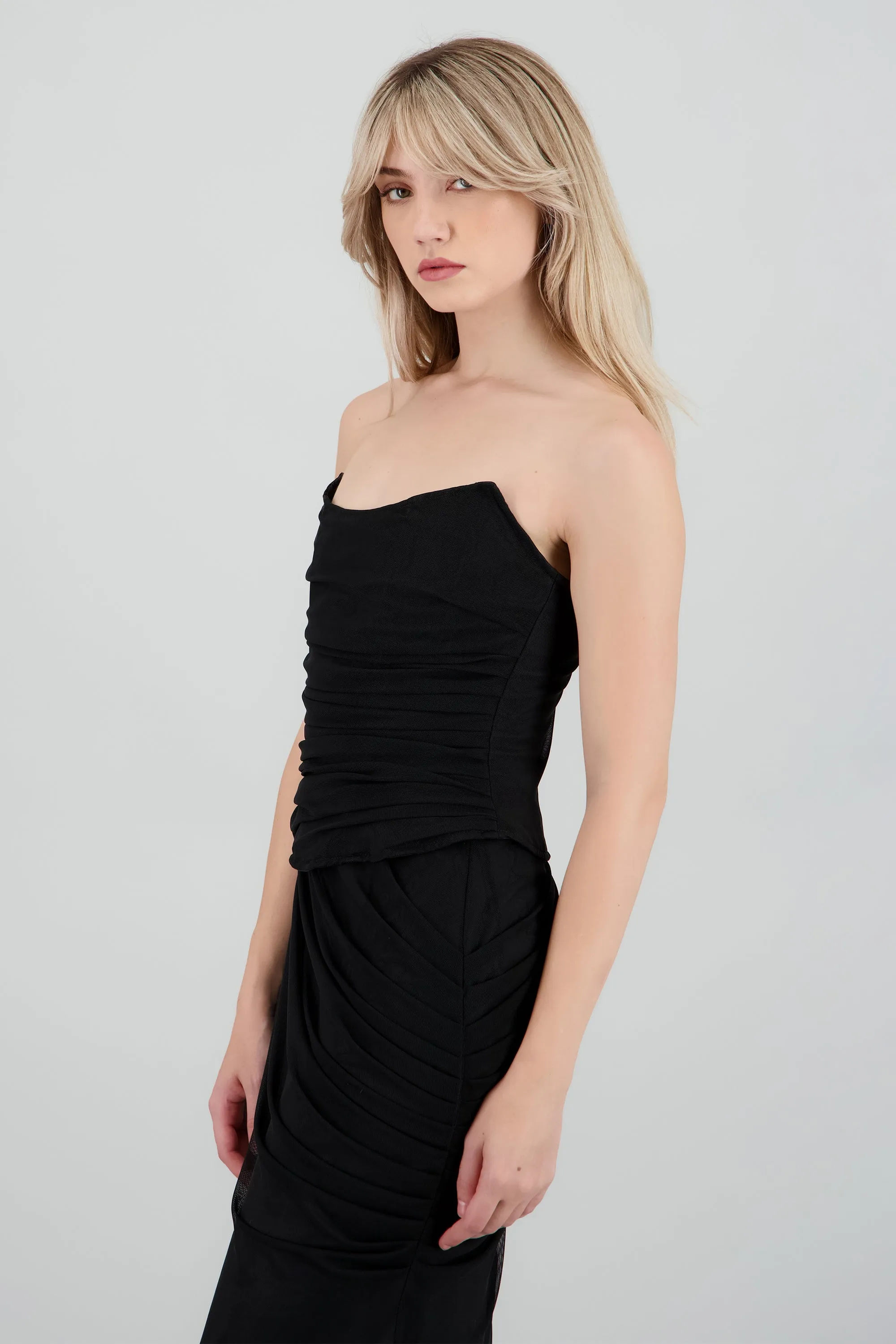 Corset estructurado drapeado mesh sold by Shasa product image thumbnail 3