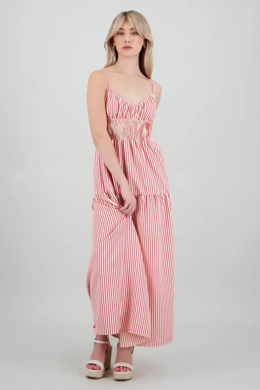 Vestido maxi lineas escote espalda sold by Shasa