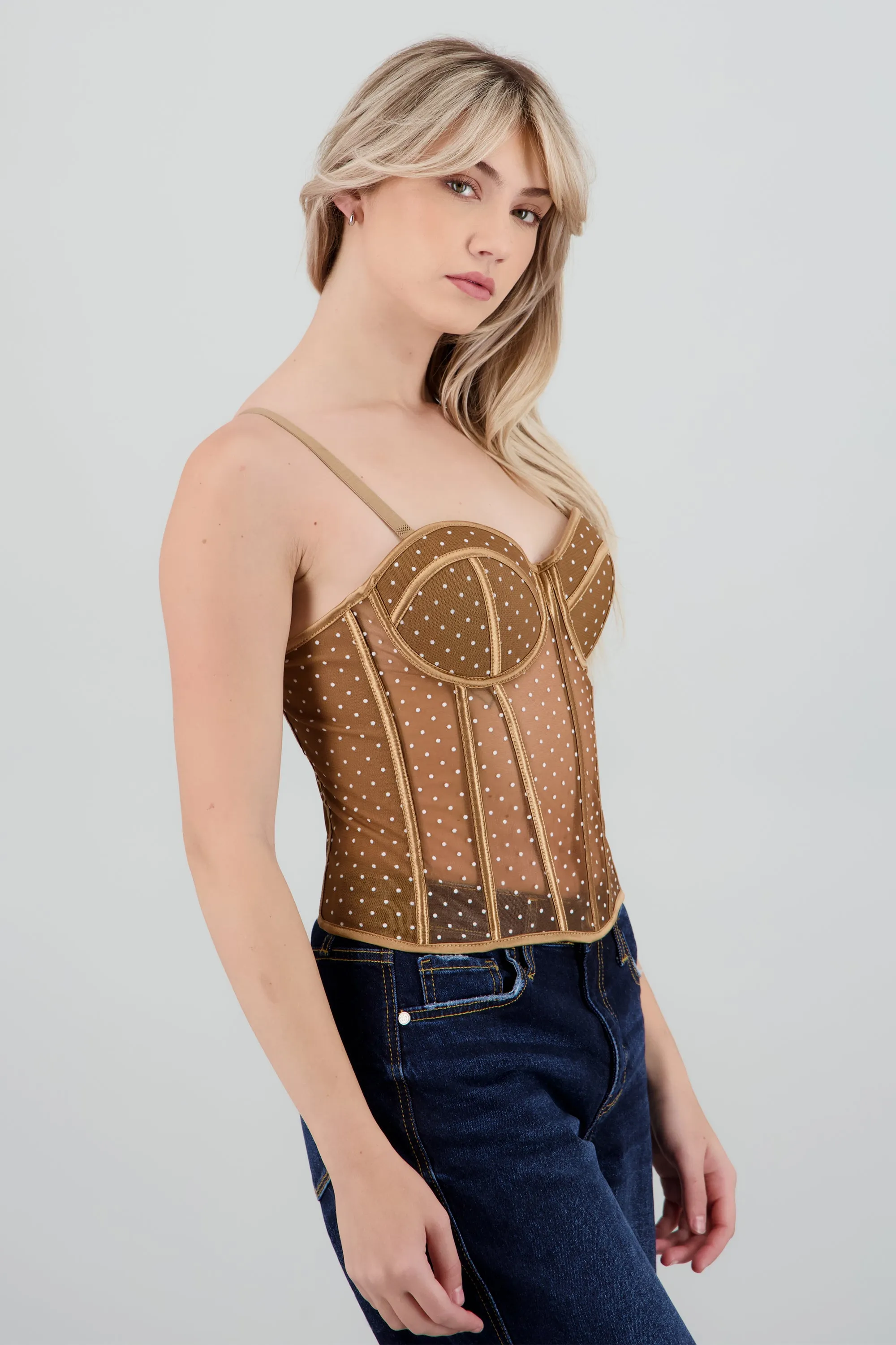 Corset de mesh con lunares sold by Shasa product image thumbnail 3